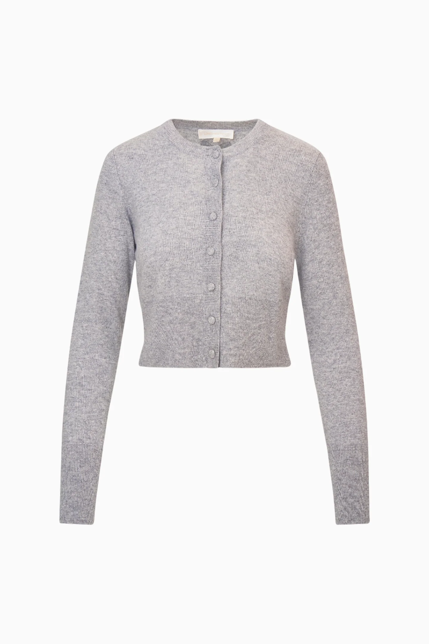 Adeanne Soft Cashmere Cardigan - GREY MELANGE - Image 5