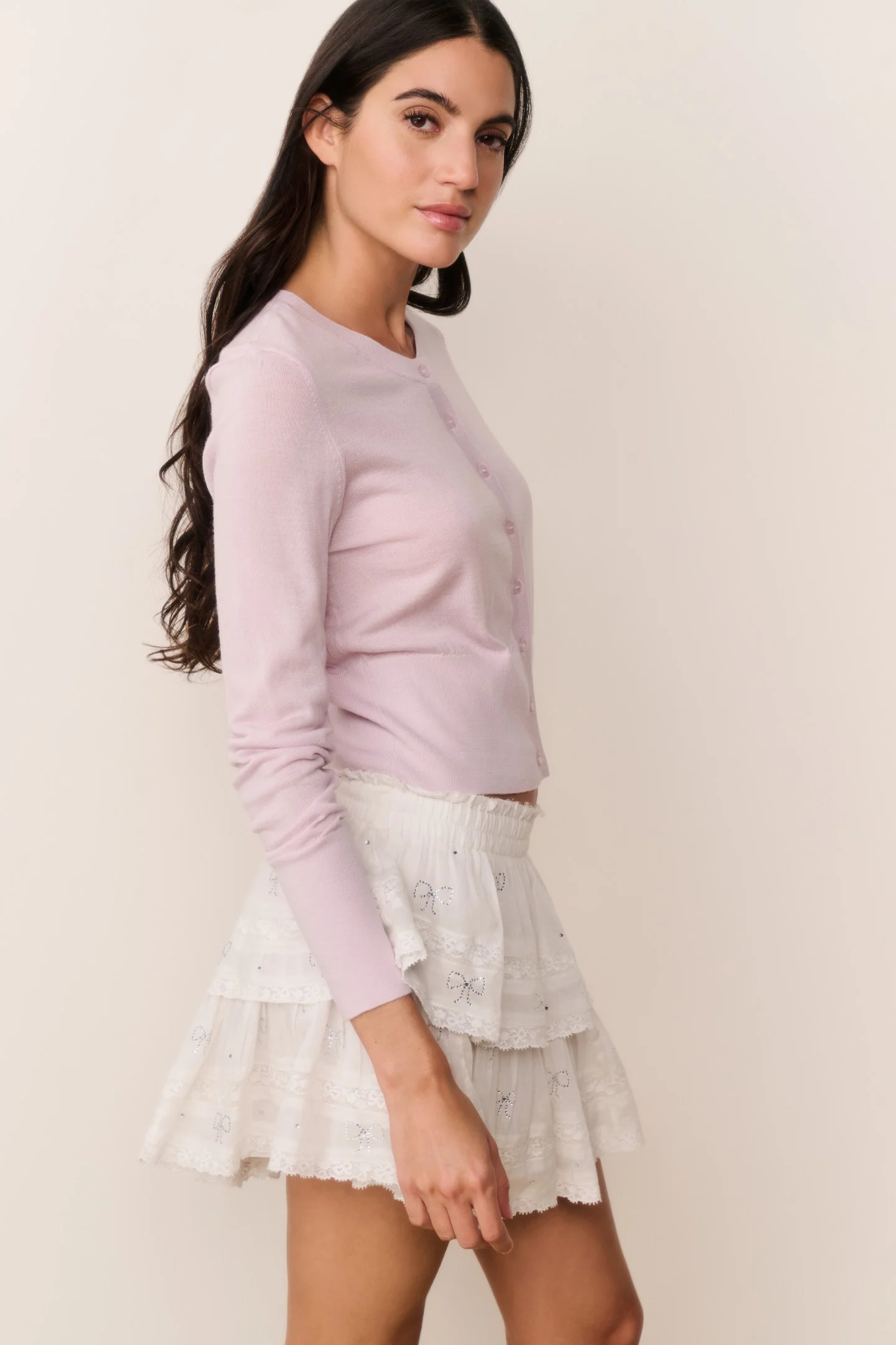 Adeanne Pastel Wool Cardigan - Image 4