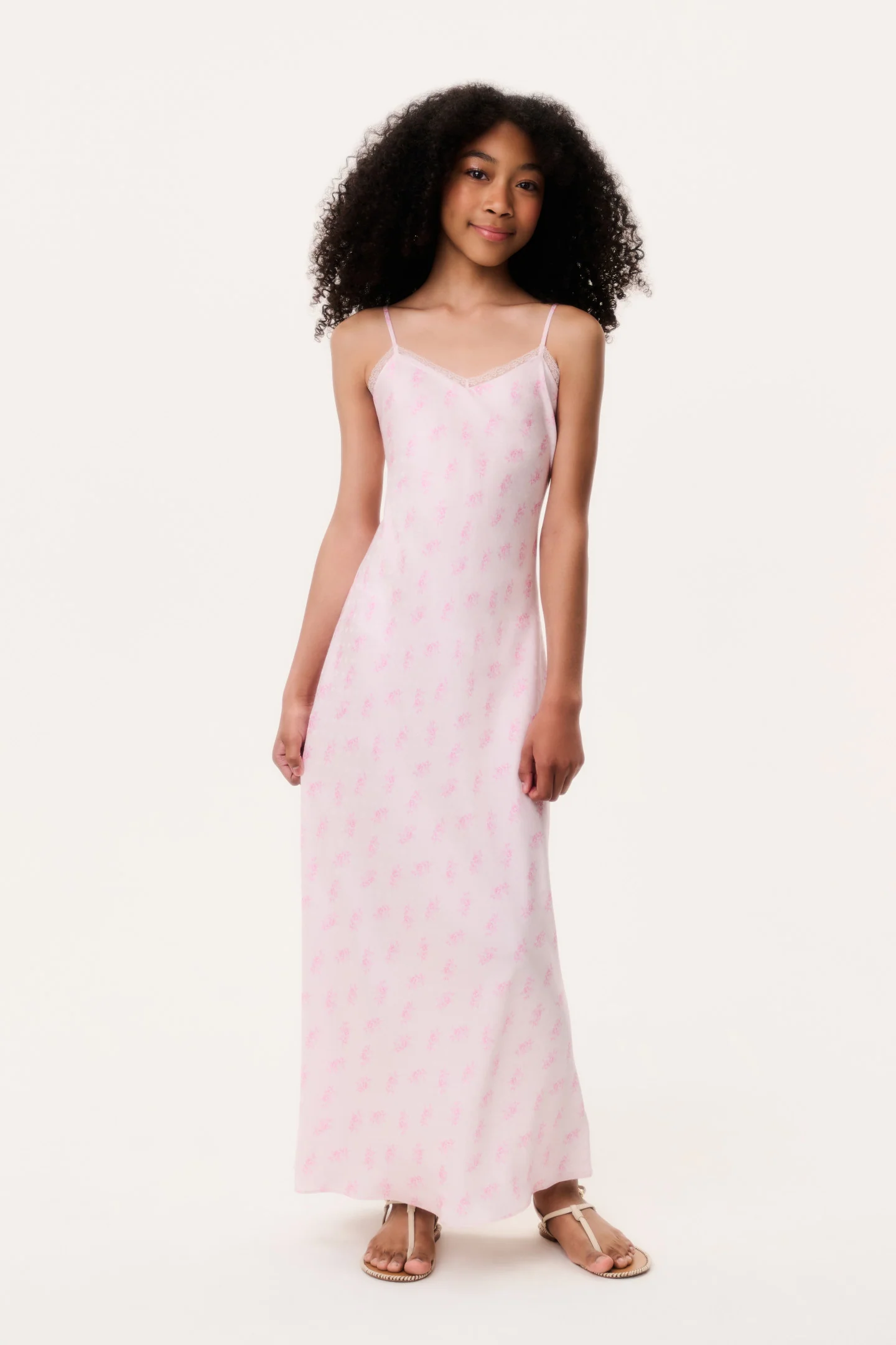 Tween Adelise Silk-Blend Slip Dress - Image 3