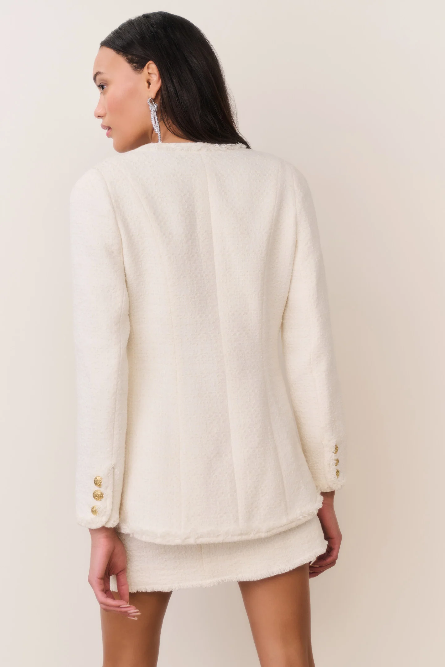 Adrina Tweed Embellished Jacket - Image 5