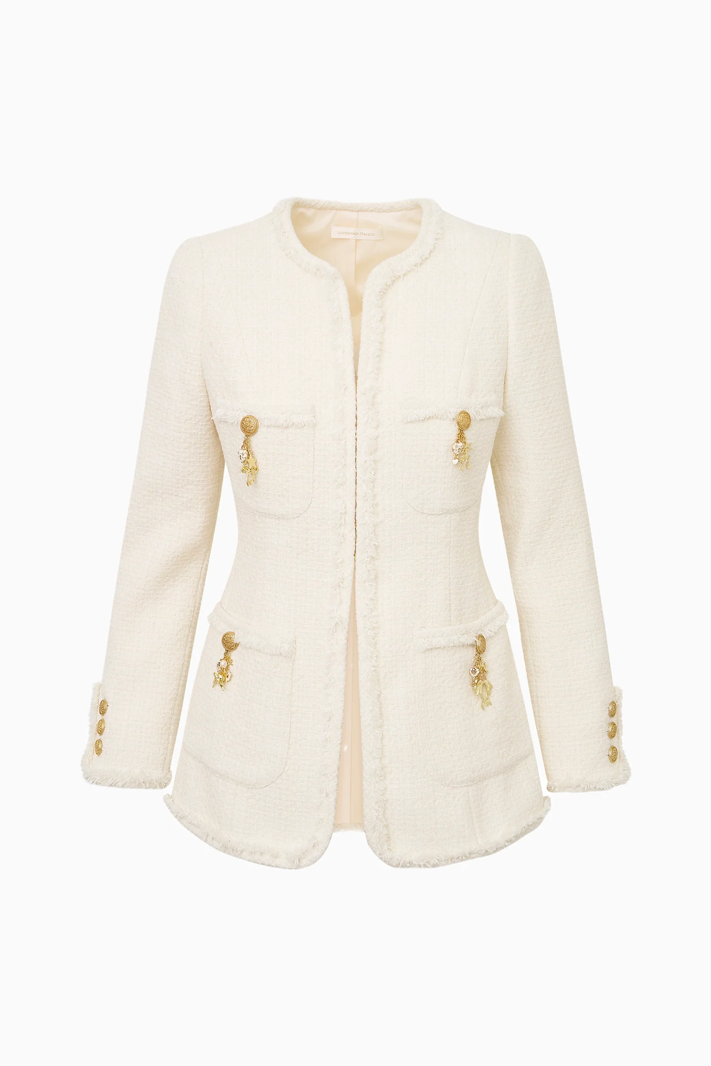 Adrina Tweed Embellished Jacket - Image 6