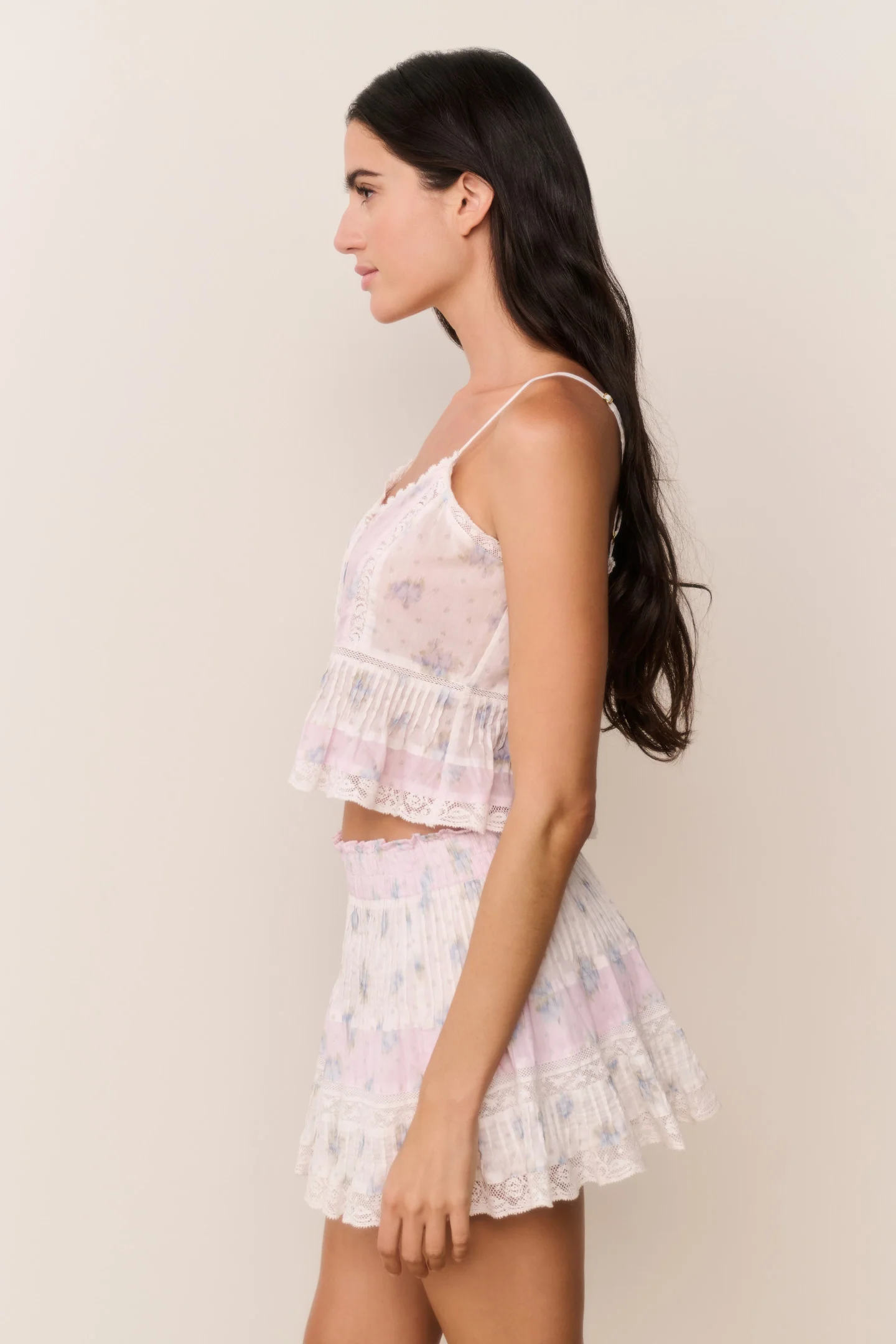 Aleni Mixed Print Cotton Top - Image 4