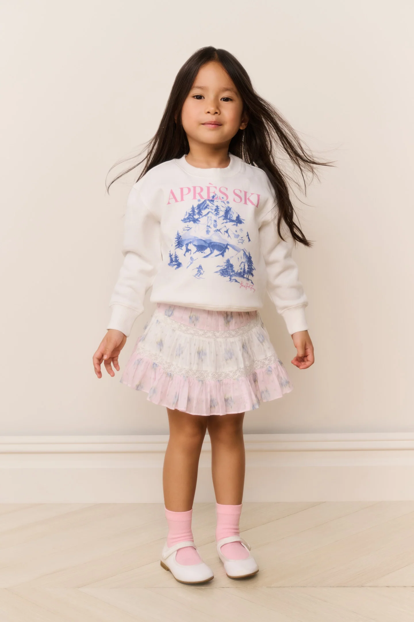Little Girls Amethyst Ski Pullover - Image 2
