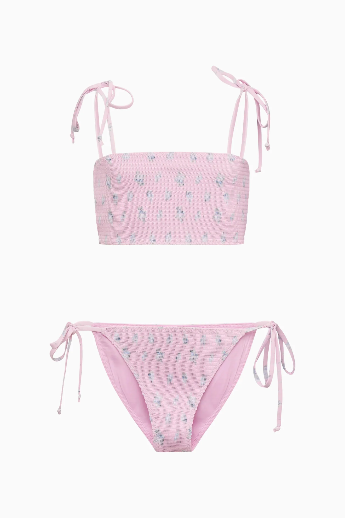 Tween Asta Smocked Floral Bikini