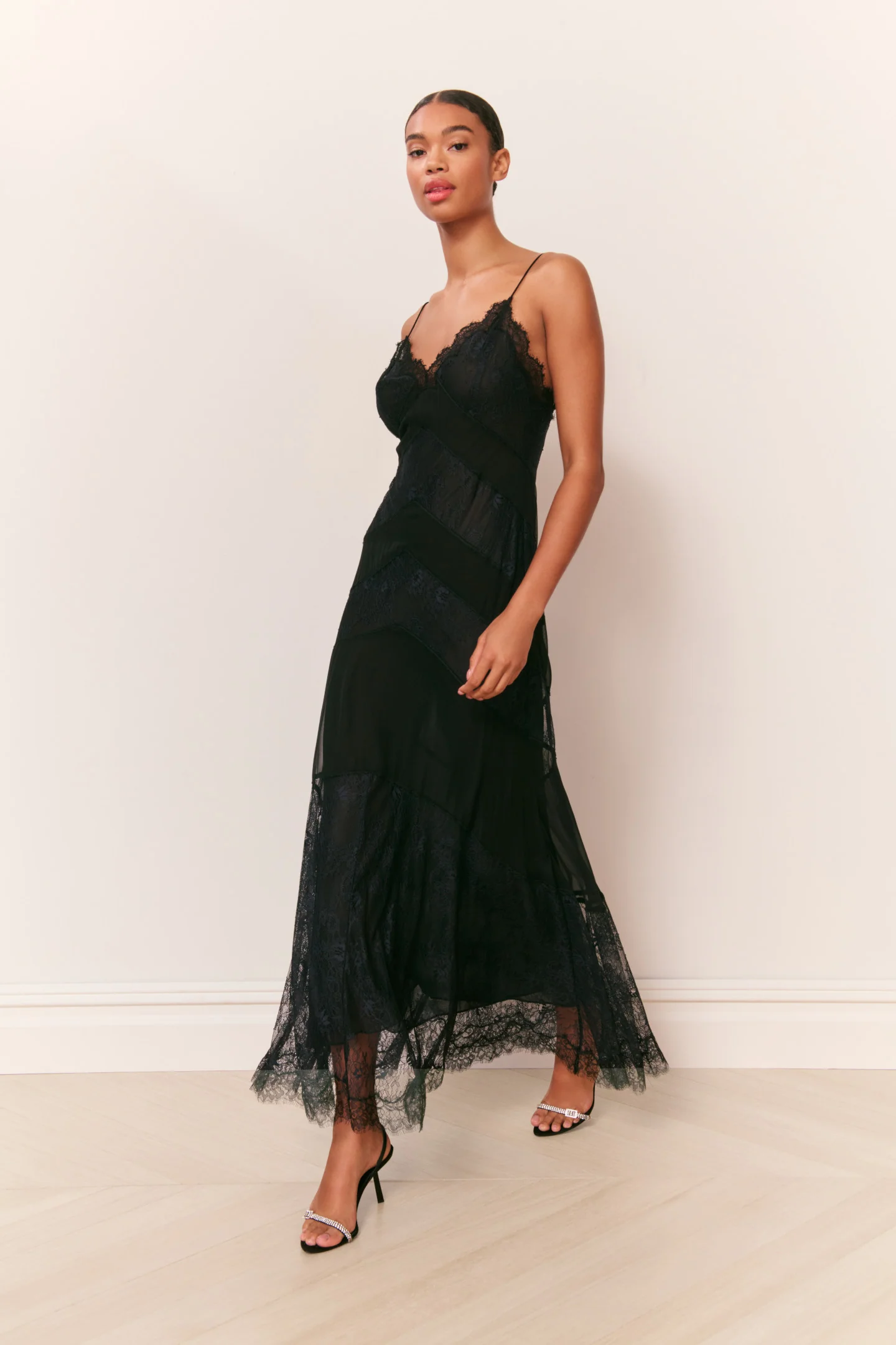 Astra Silk Lace Maxi Dress - Image 2