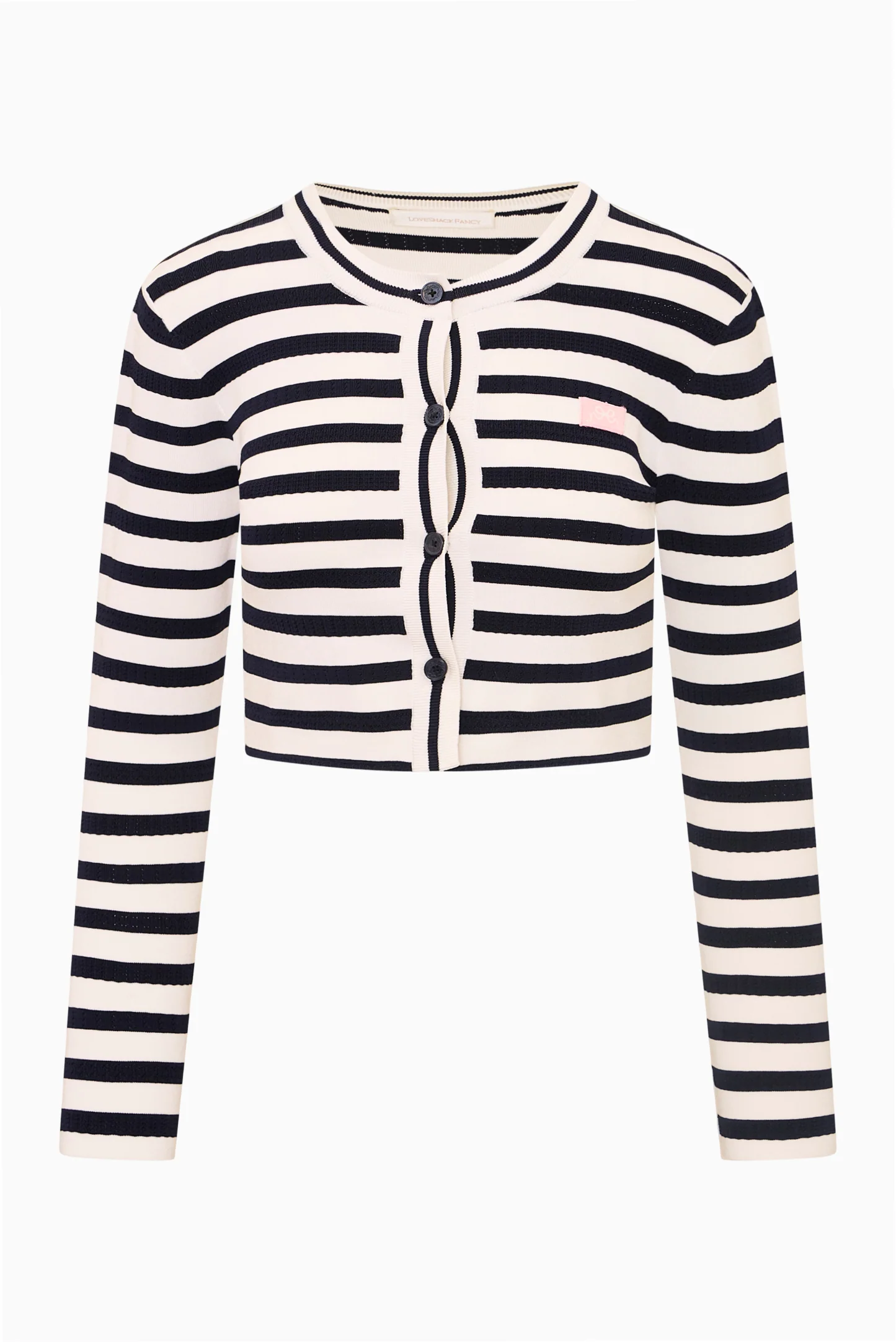 Avanette Striped Stretch Knit Cardigan - Image 5