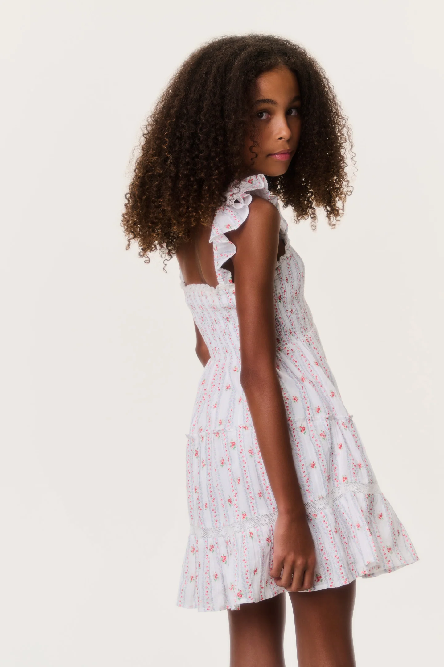 Tween Cherry Stripe Avenora Dress - Image 3