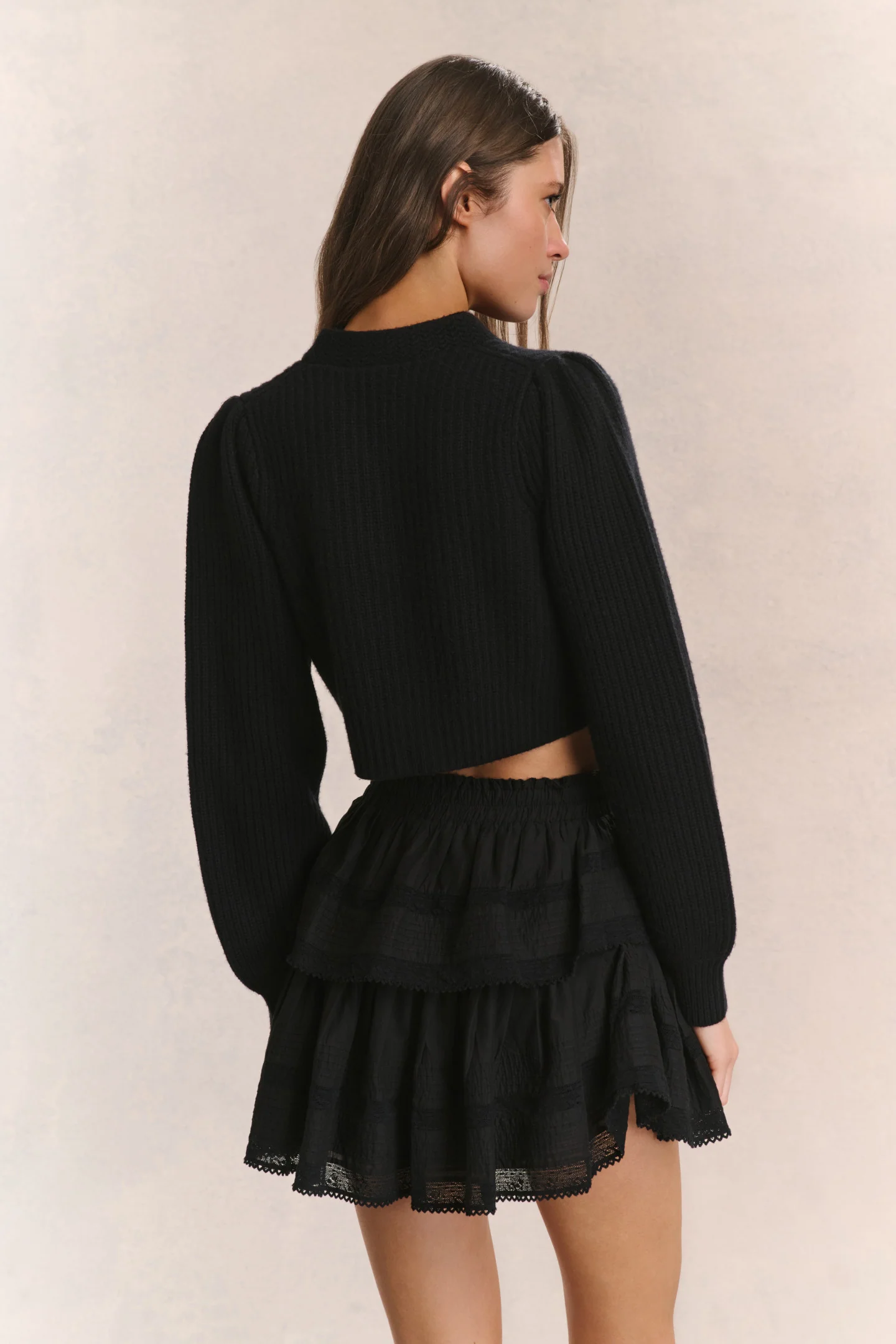 Avignon V-Neck Crop Cardigan - Image 10