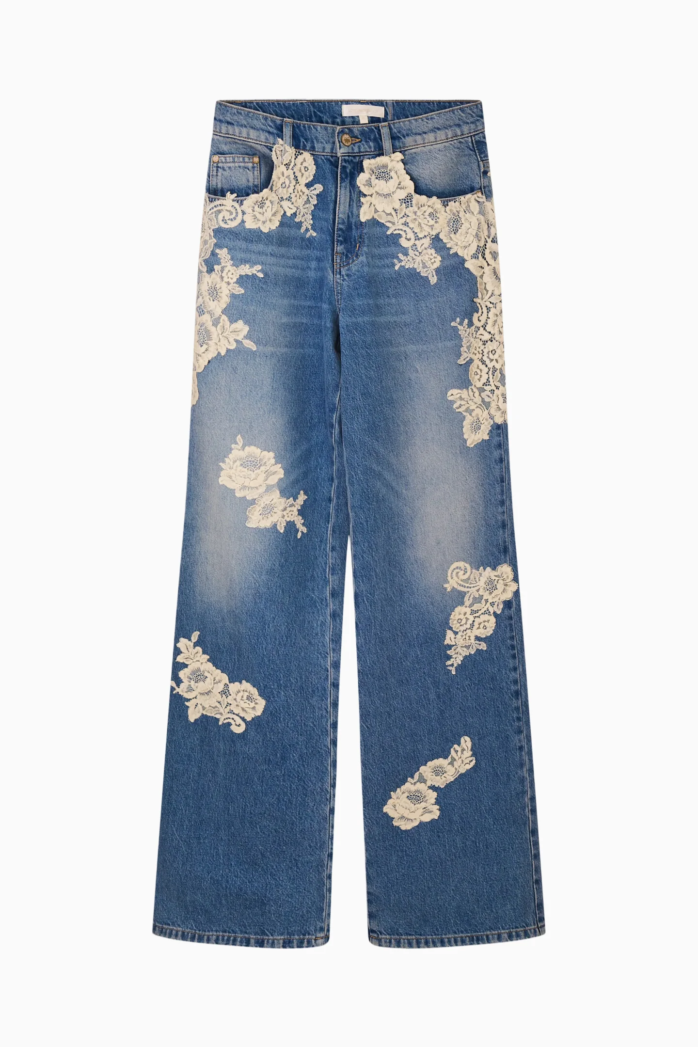 Bambie Lace Appliqué Jeans - Image 7