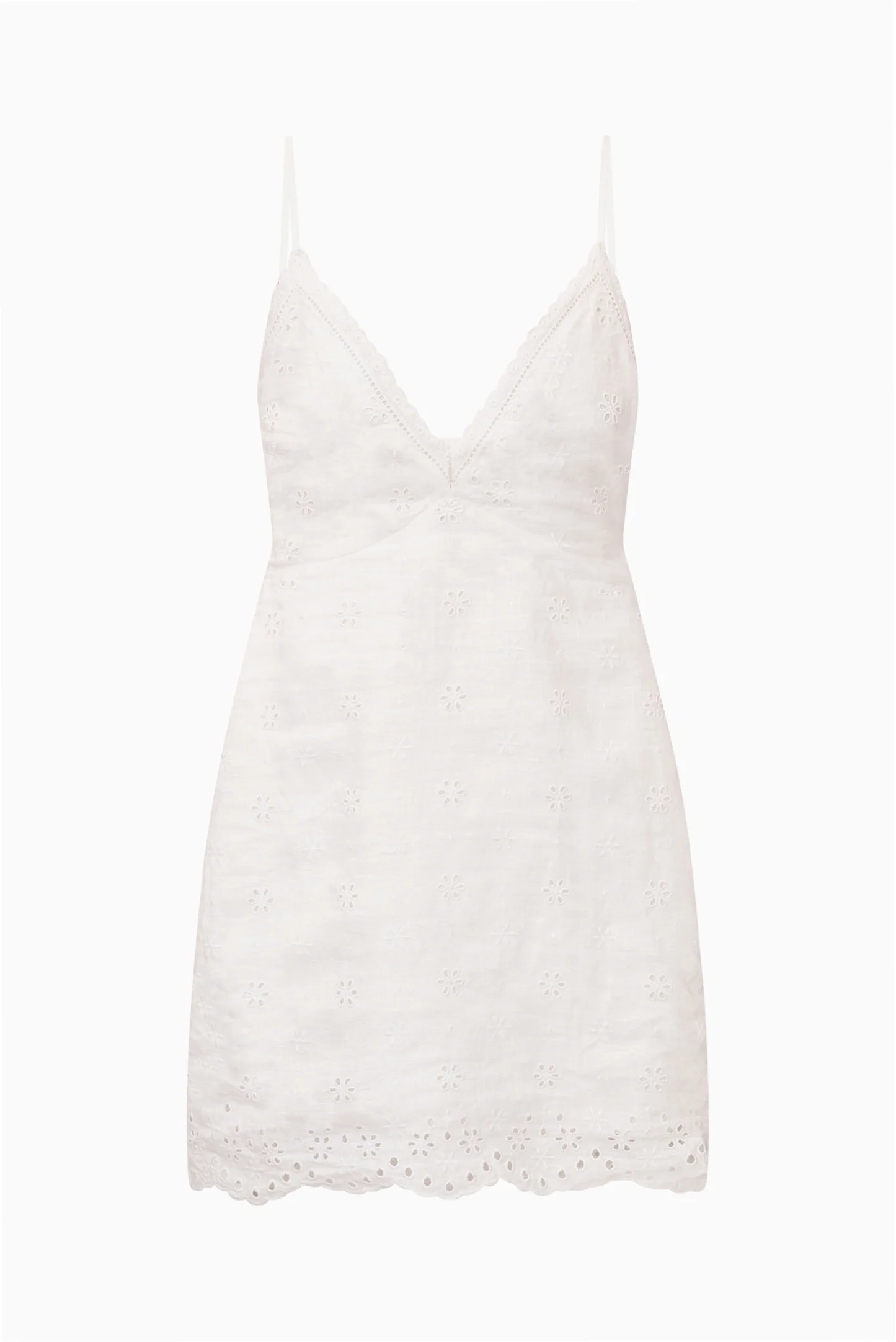 Becklyn Eyelet Linen Mini Dress - Image 5
