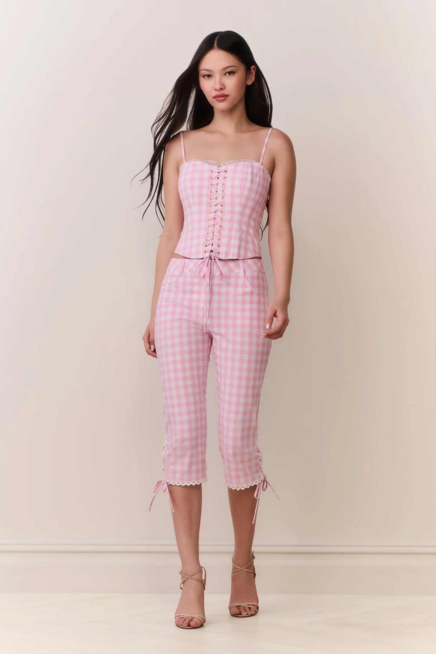 Bensen Cotton Gingham Bustier - Image 3
