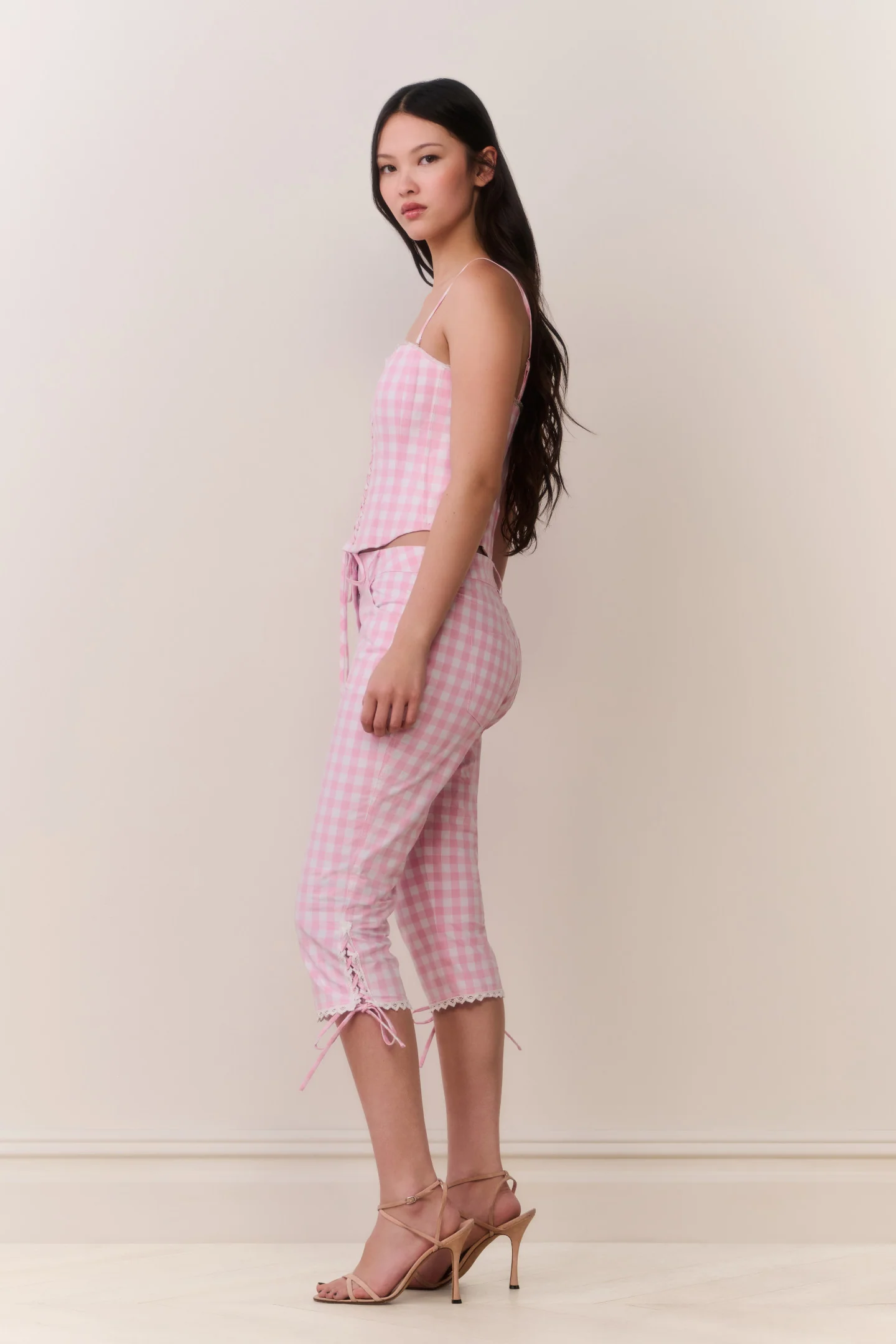 Bensen Cotton Gingham Bustier - Image 4