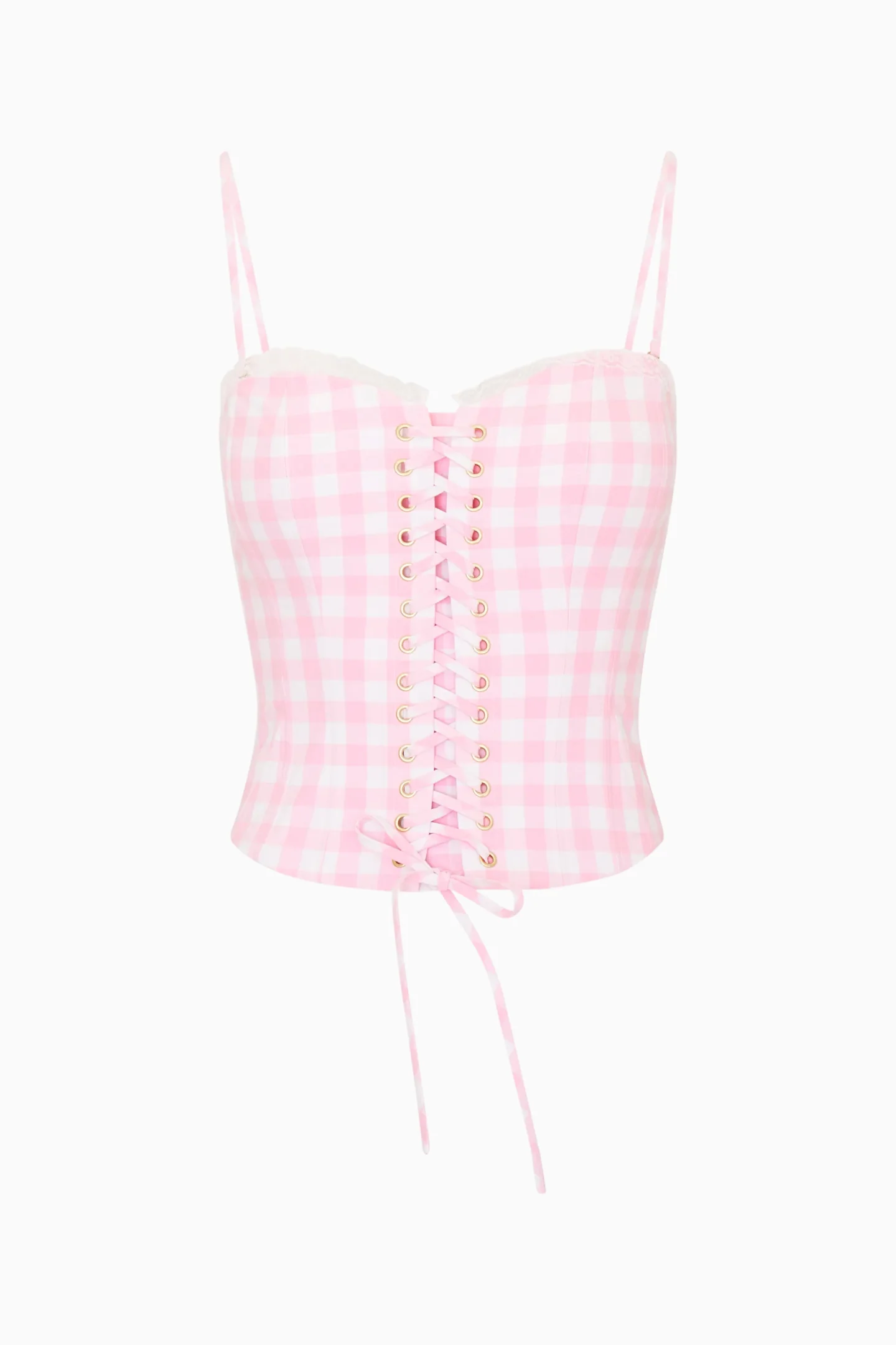 Bensen Cotton Gingham Bustier - Image 6