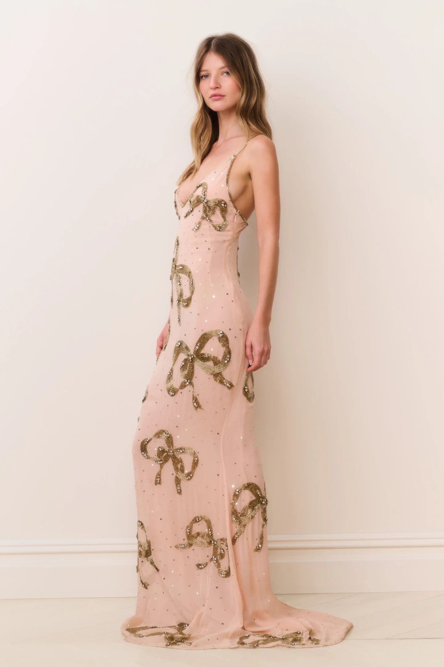 Berisa Beaded Bow Maxi Dress - Image 3