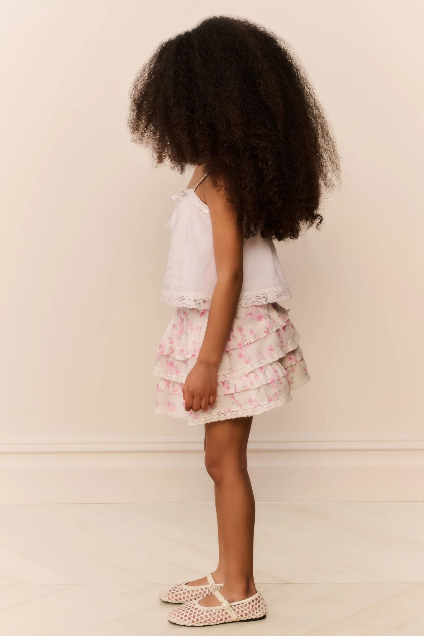 Little Girls Blooming Floral Billie Skirt - RUSTIC ORCHID - Image 3