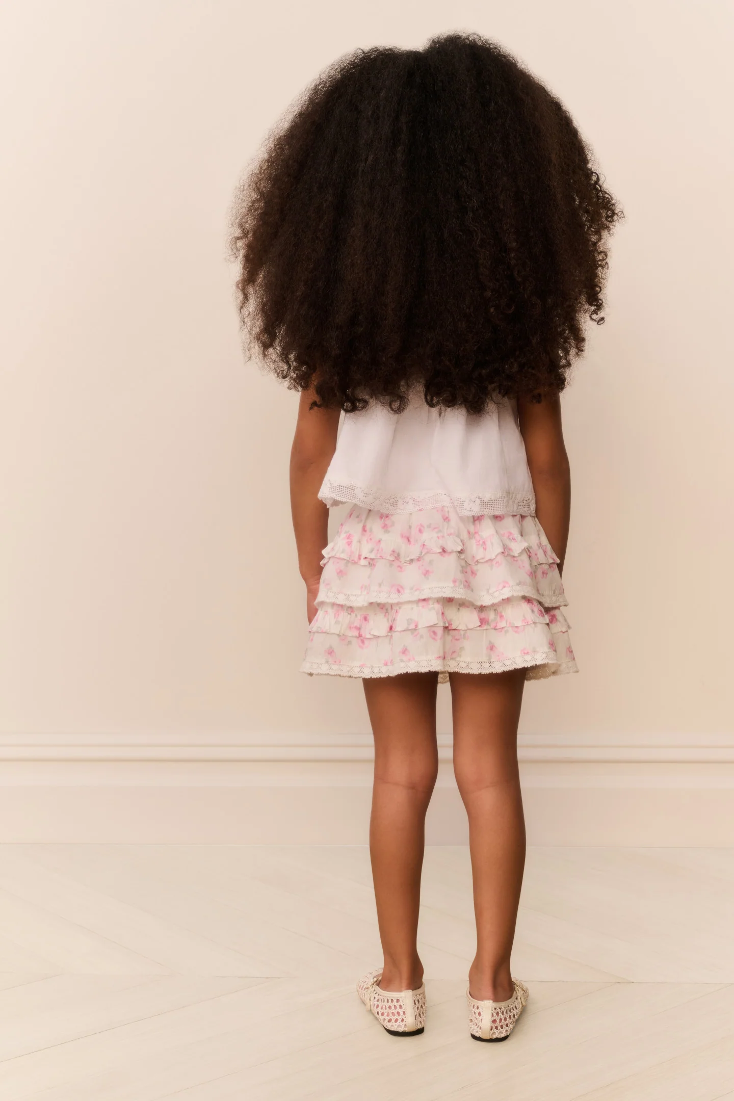 Little Girls Blooming Floral Billie Skirt - RUSTIC ORCHID - Image 4
