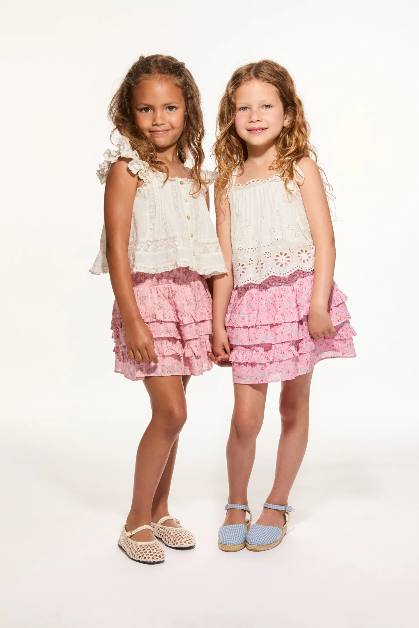 Girls Billie Upcycled Cotton Skirt - VOILA PINK - Image 2