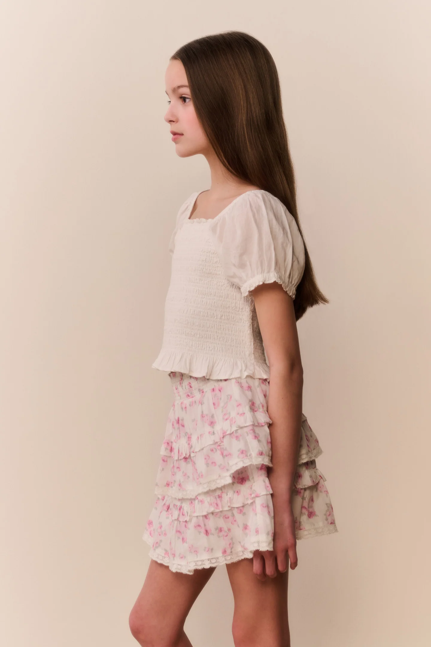 Tween Floral Blooms Billie Skirt - RUSTIC ORCHID - Image 3
