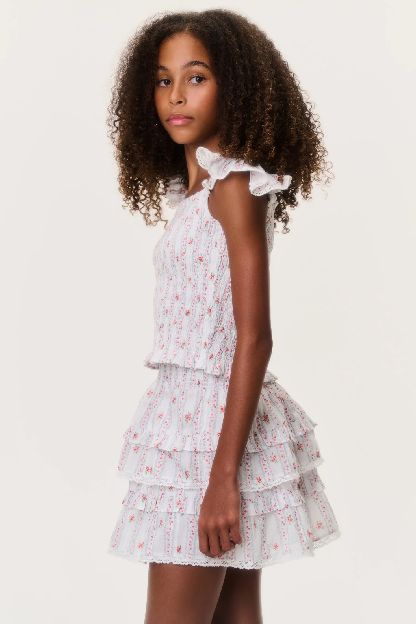 Tween Cherry Stripe Billie Skirt - Image 2