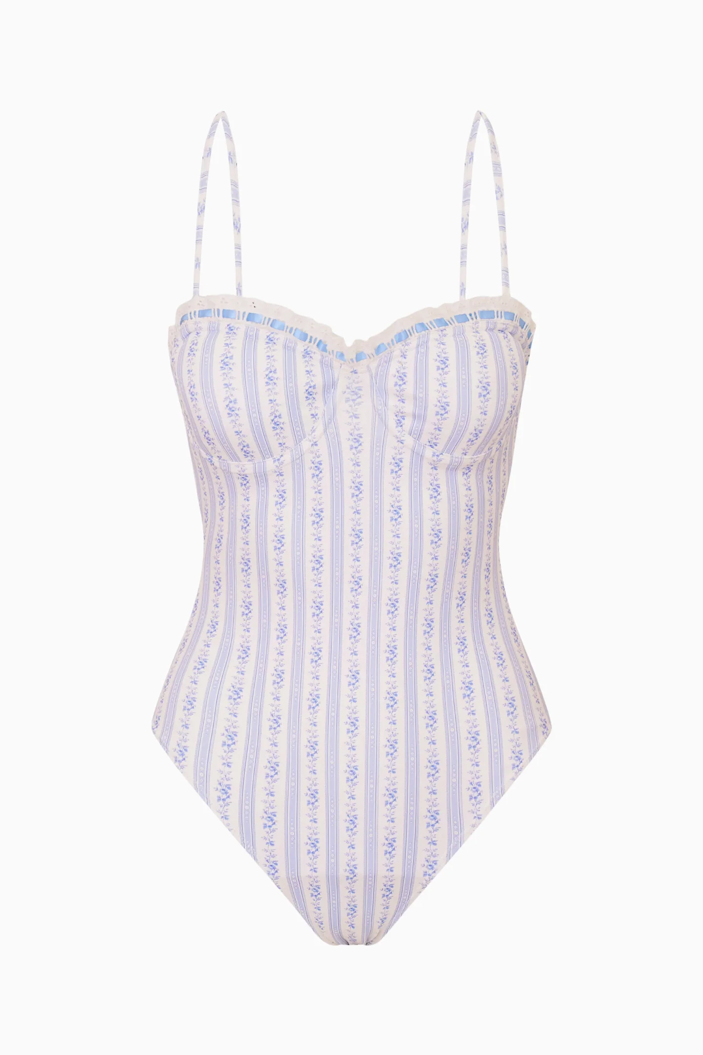 Brooksie Floral Striped One-Piece Swimsuit - Image 8