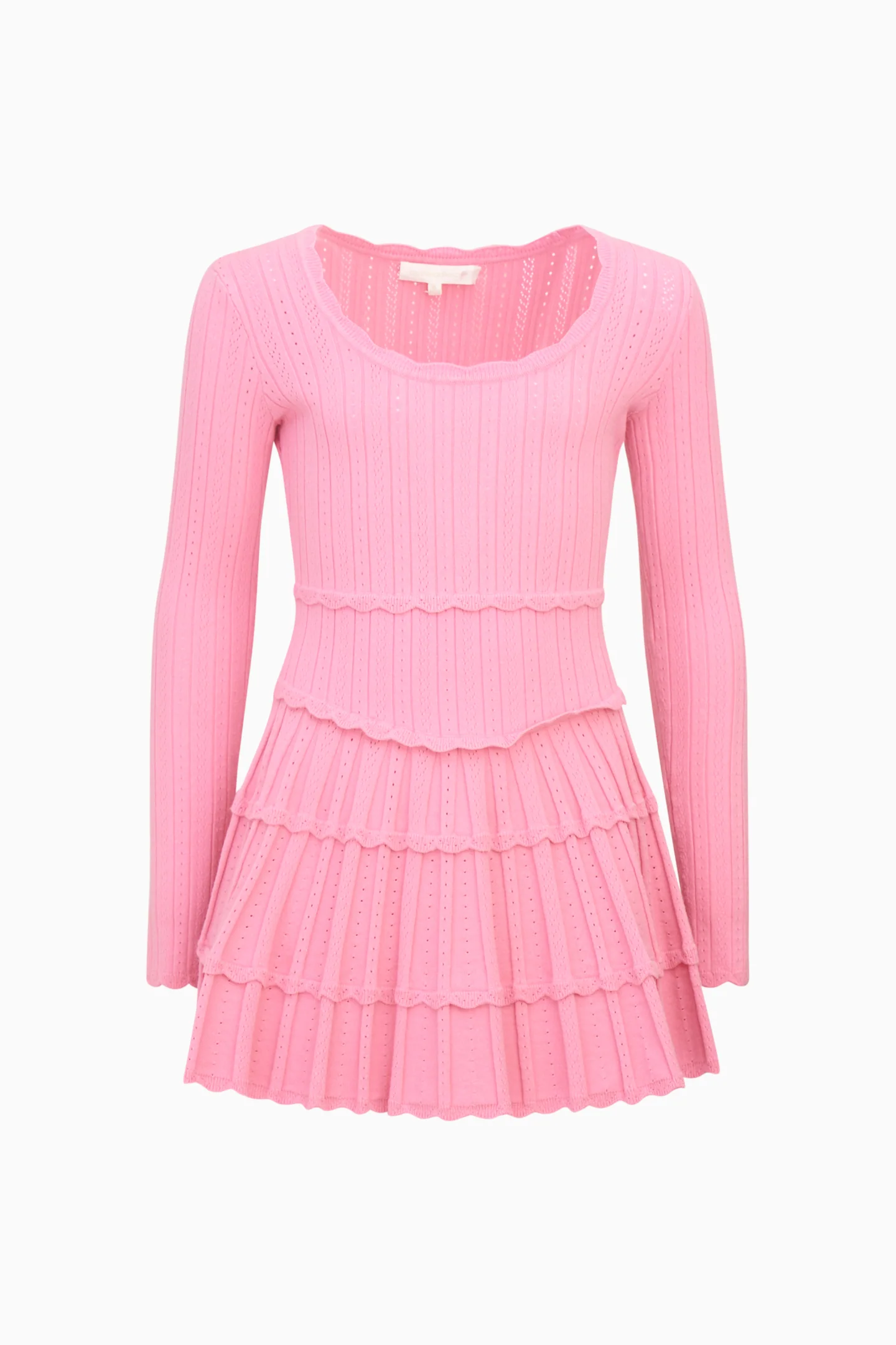 Girls Caliora Stretch Pointelle Dress - Image 2