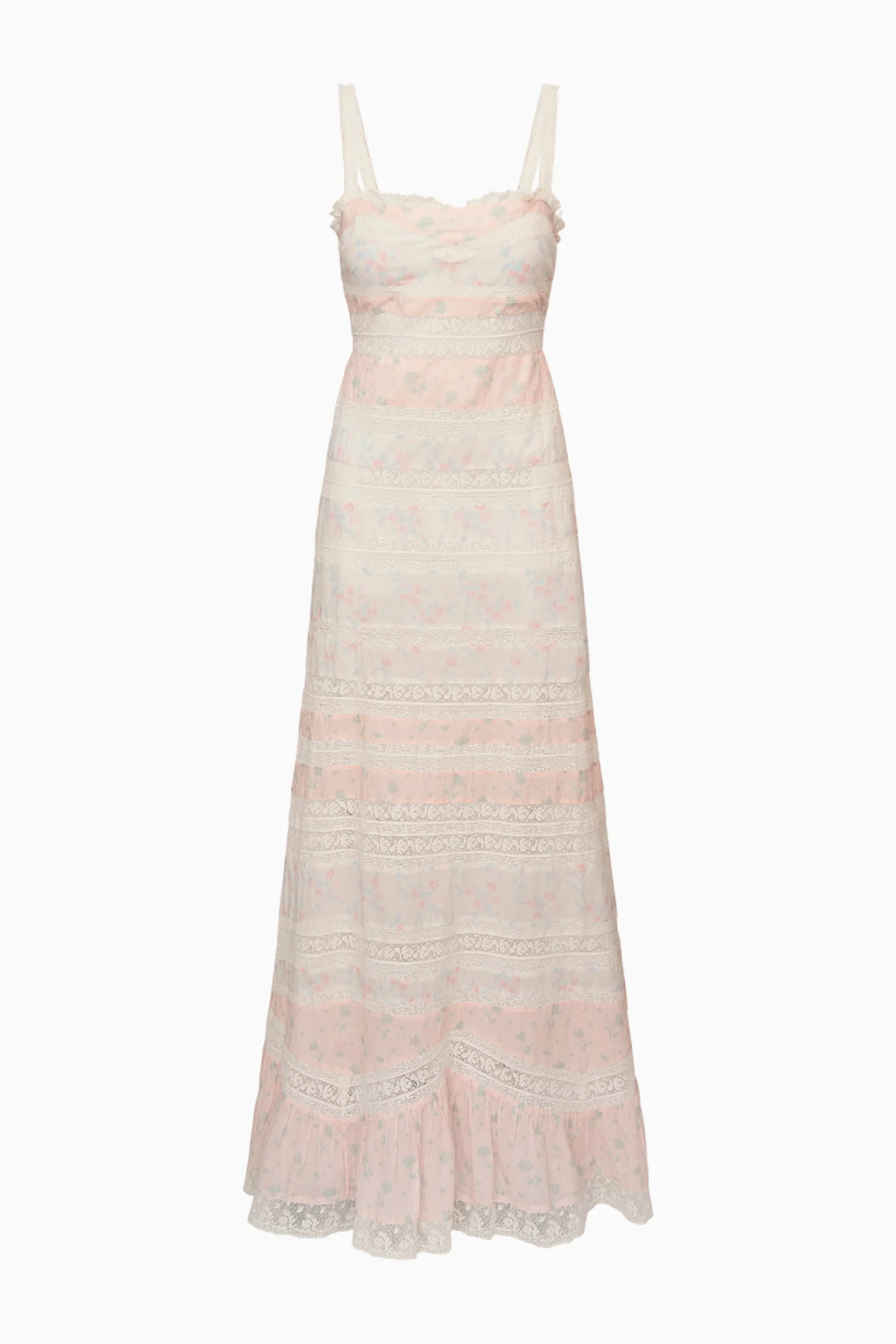 Carwen Cotton Mixed Print Maxi Dress - Image 7