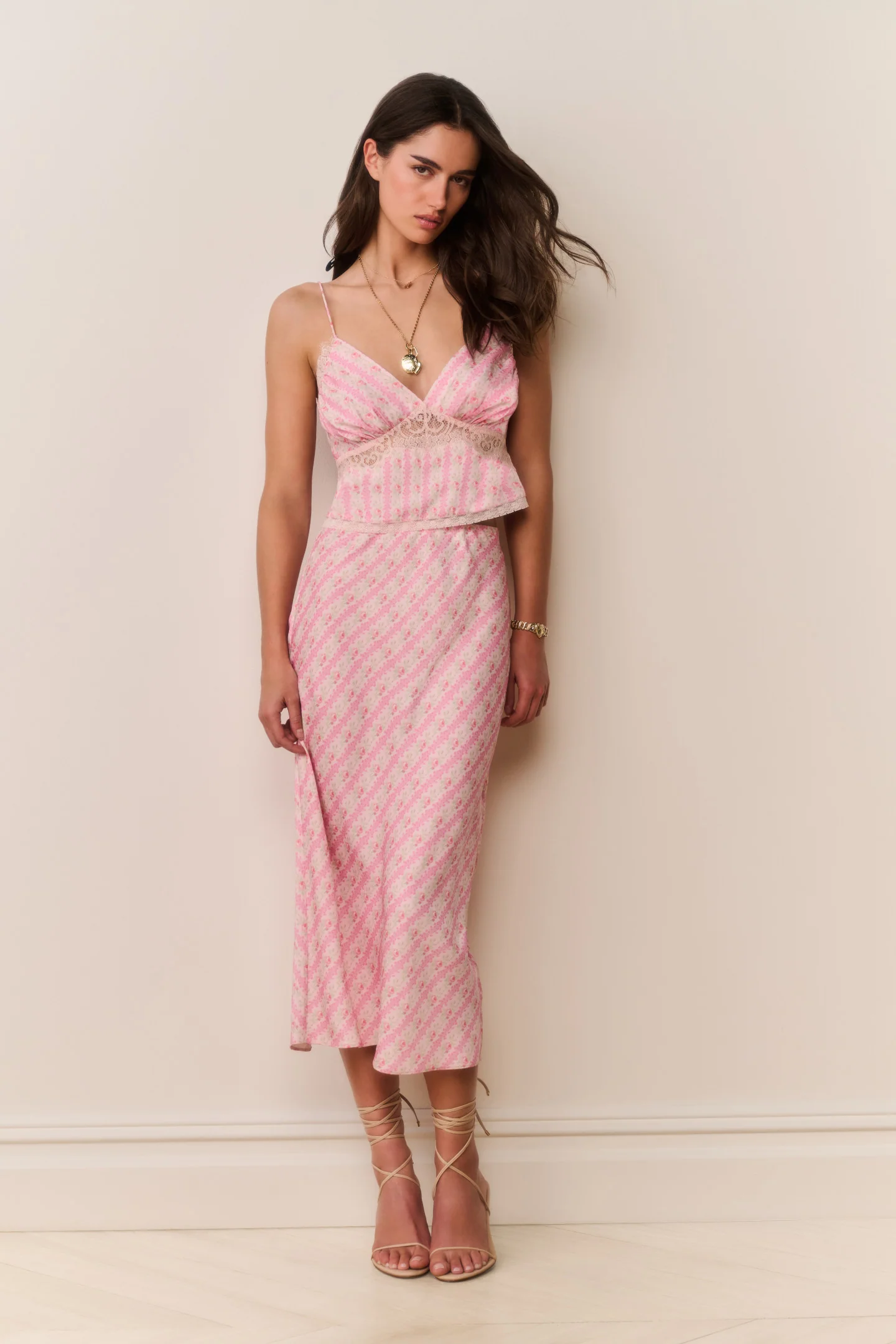 Castle Heirloom Print Midi Skirt