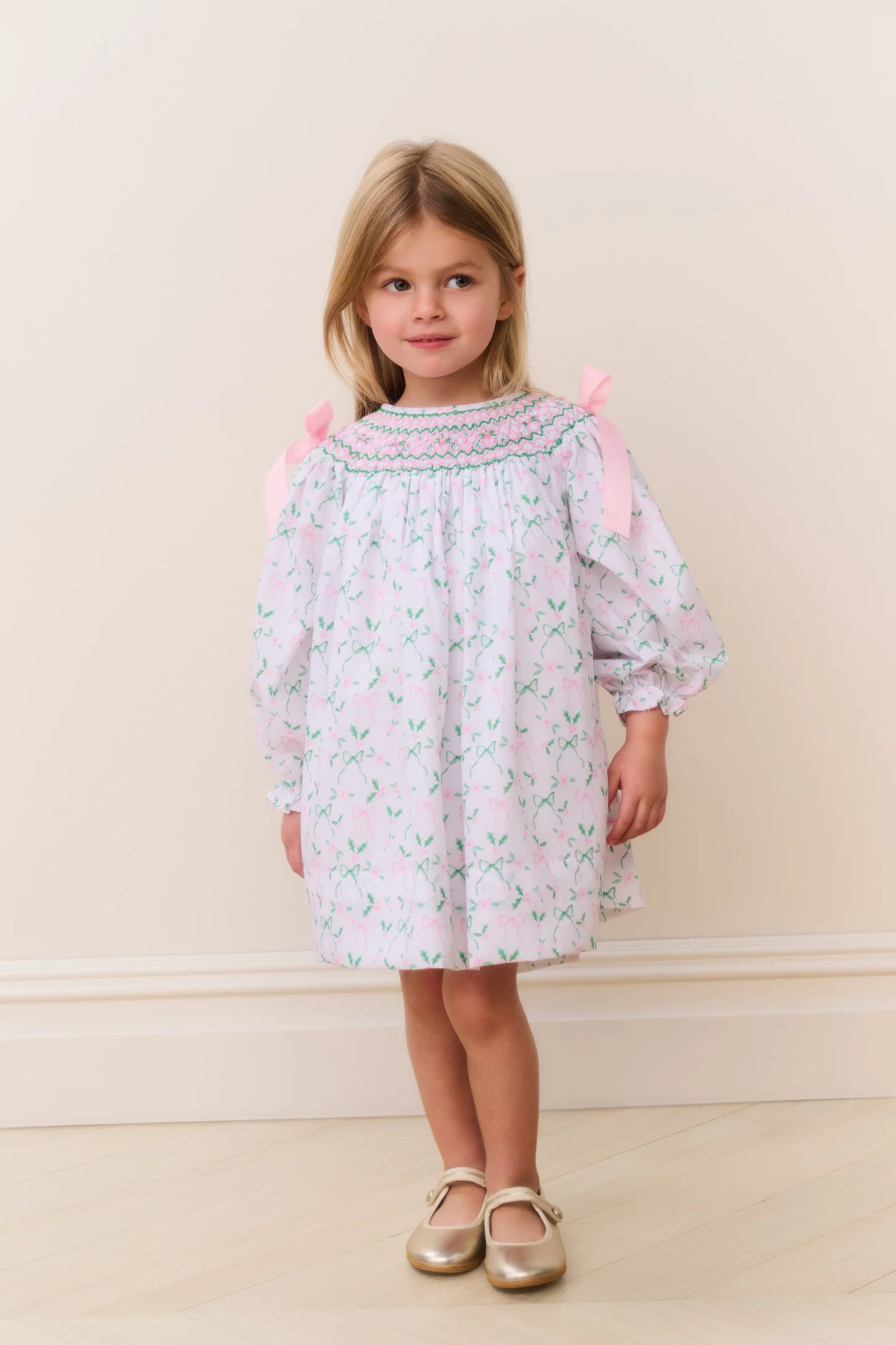 Cecil & Lou Smocked Holiday Dress - Image 2