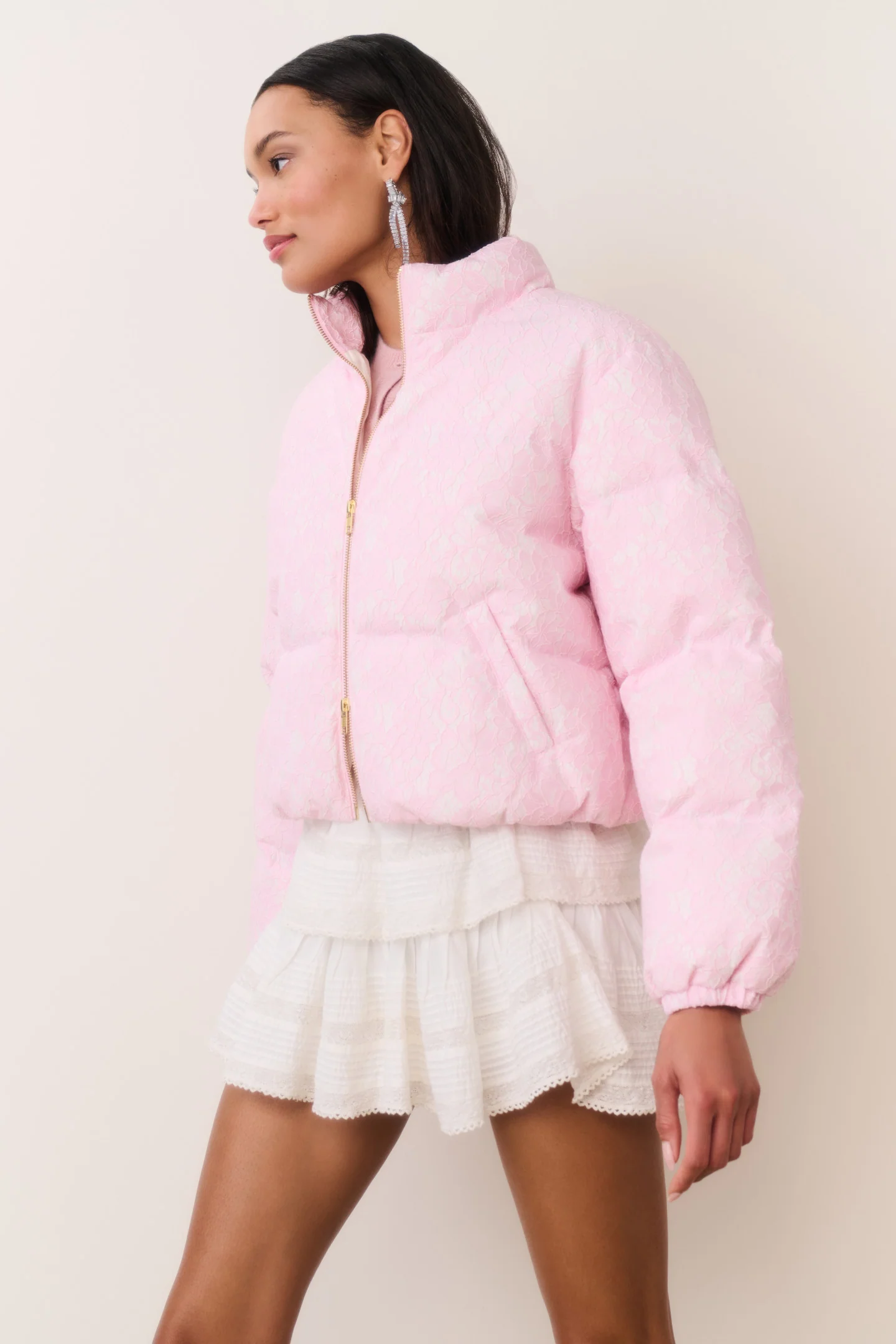 Celesta Lace Puffer Jacket - Image 3