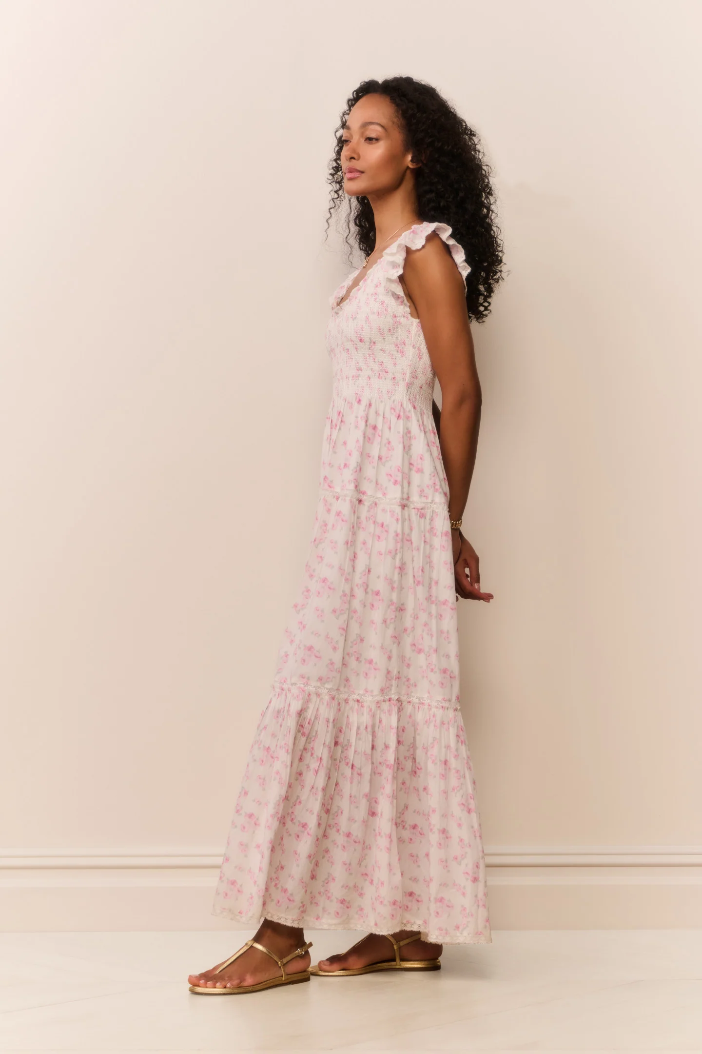 Chessie Blooming Floral Maxi Dress - RUSTIC ORCHID - Image 3