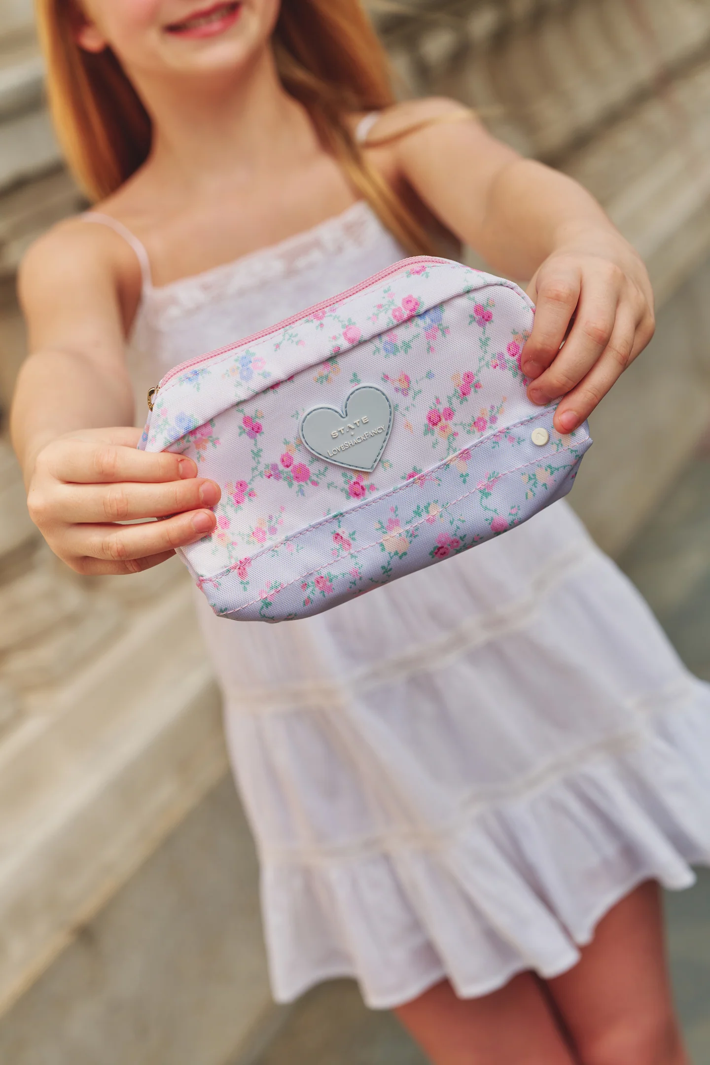 STATE x LoveShackFancy Floral Clinton Pencil Case - Image 2