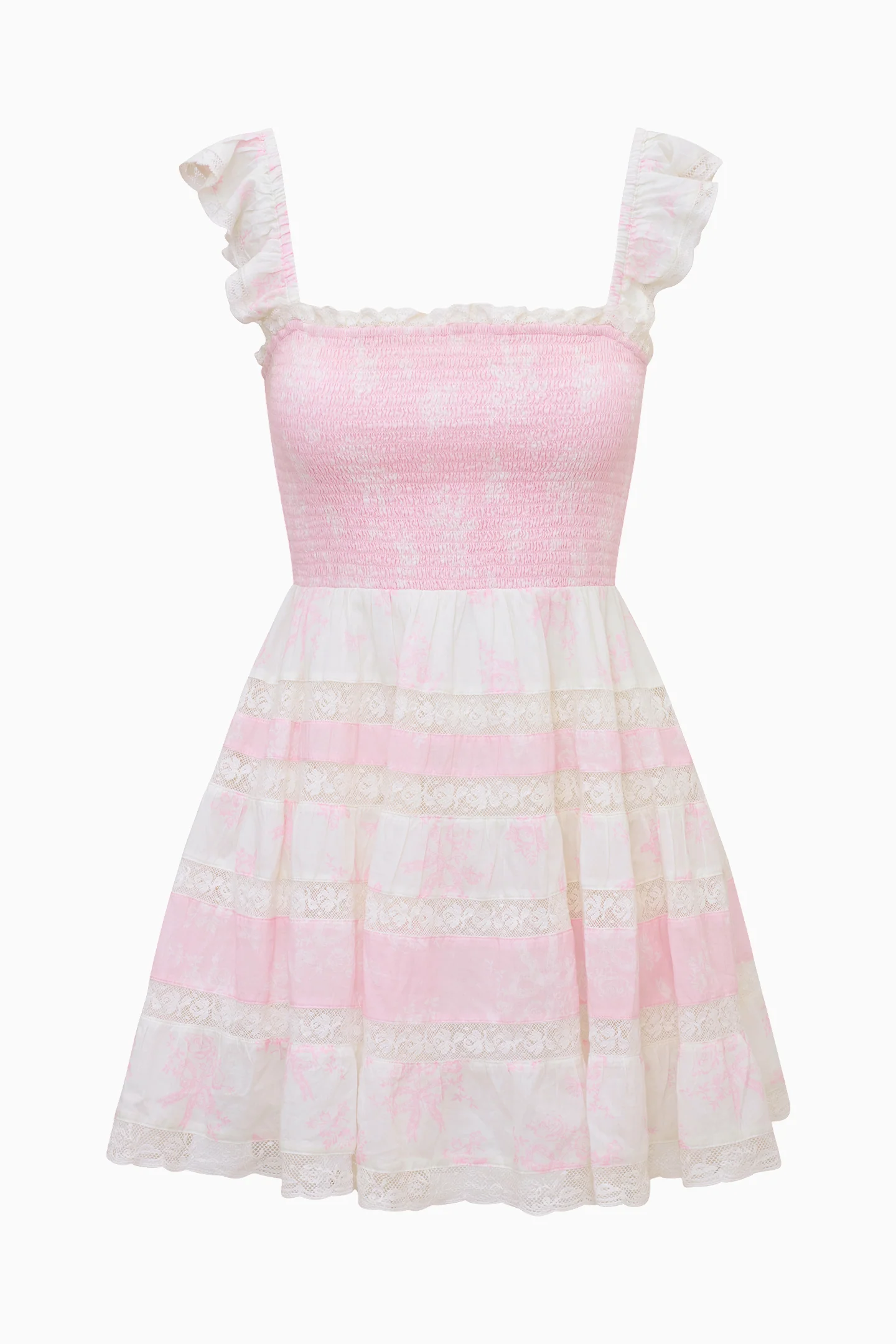 Colbera Mixed Print Cotton Mini Dress - Image 6