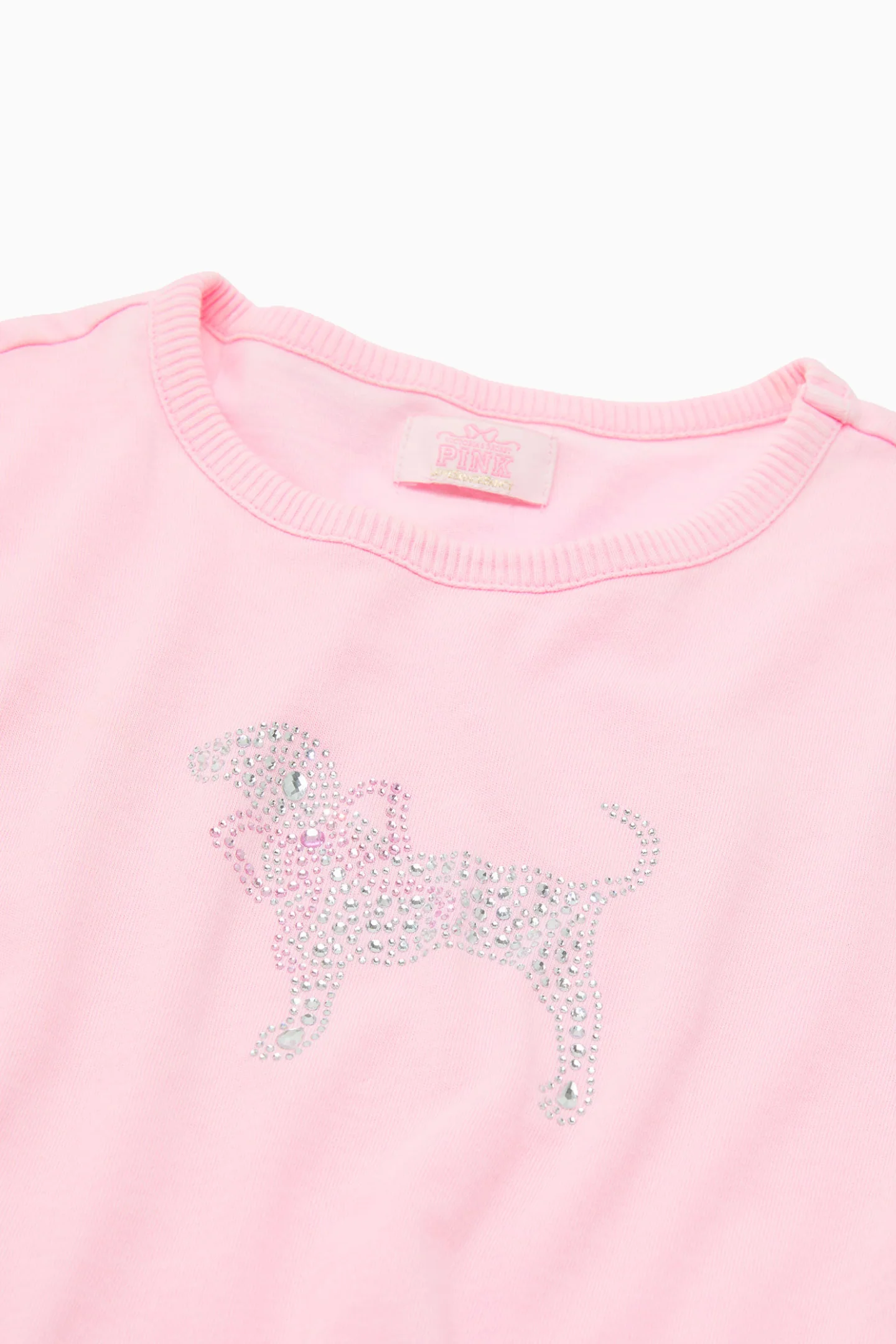 PINK x LoveShackFancy Cotton Baby Tee - PINK LOLLIPOP WASH - Image 2