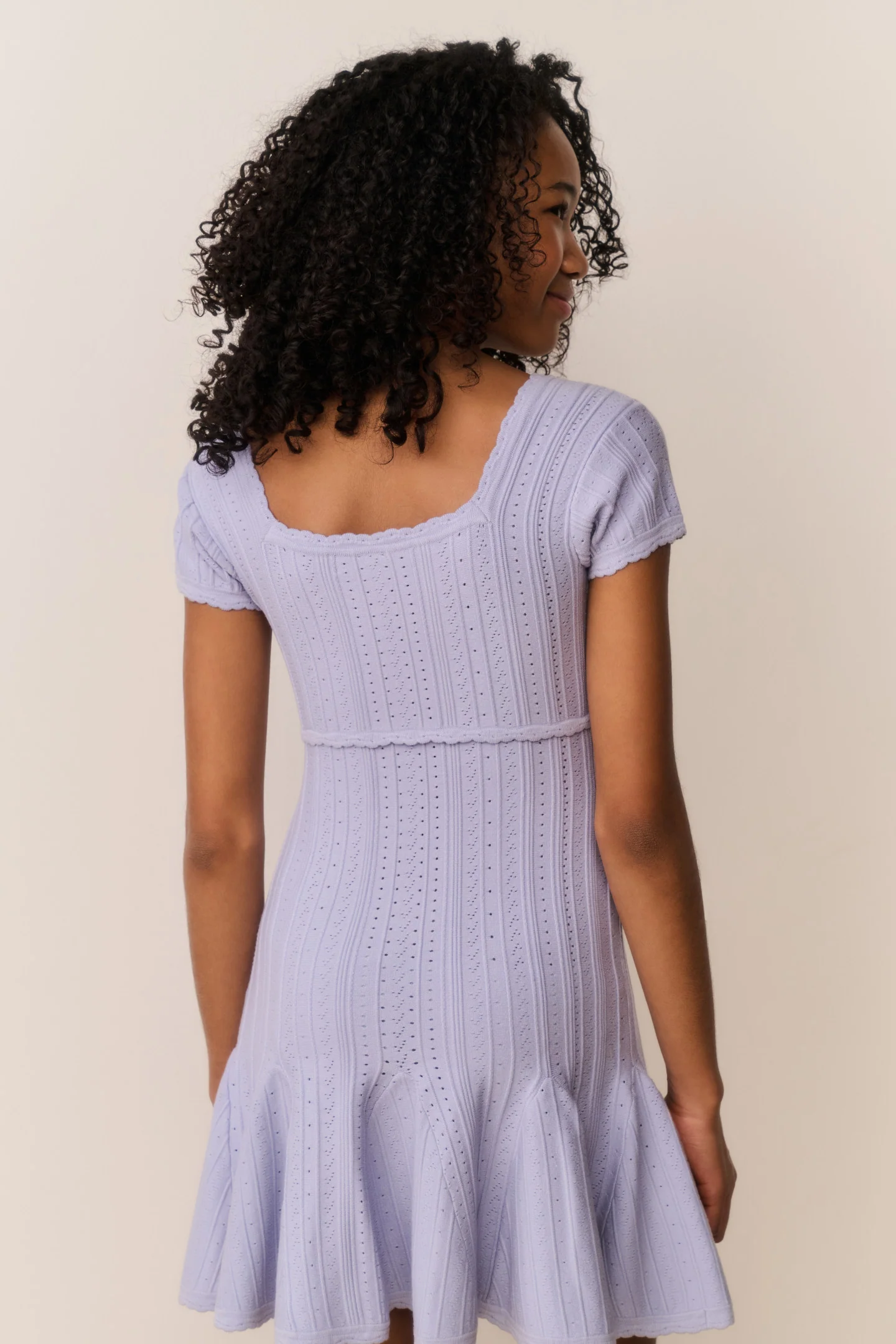 Tween Daffron Stretch Pointelle Dress - Image 3