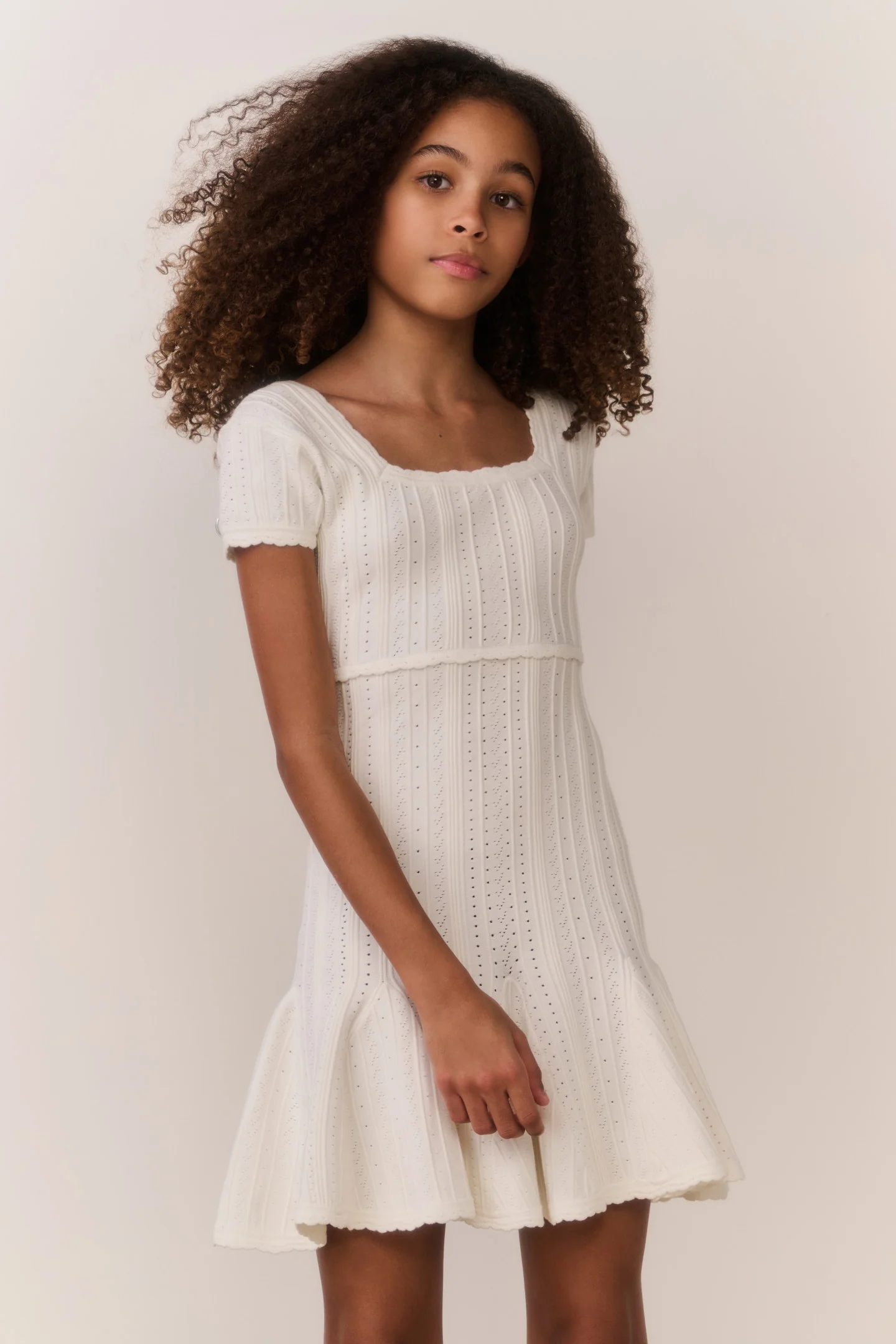 Tween Daffron Stretch Pointelle Dress - Image 5