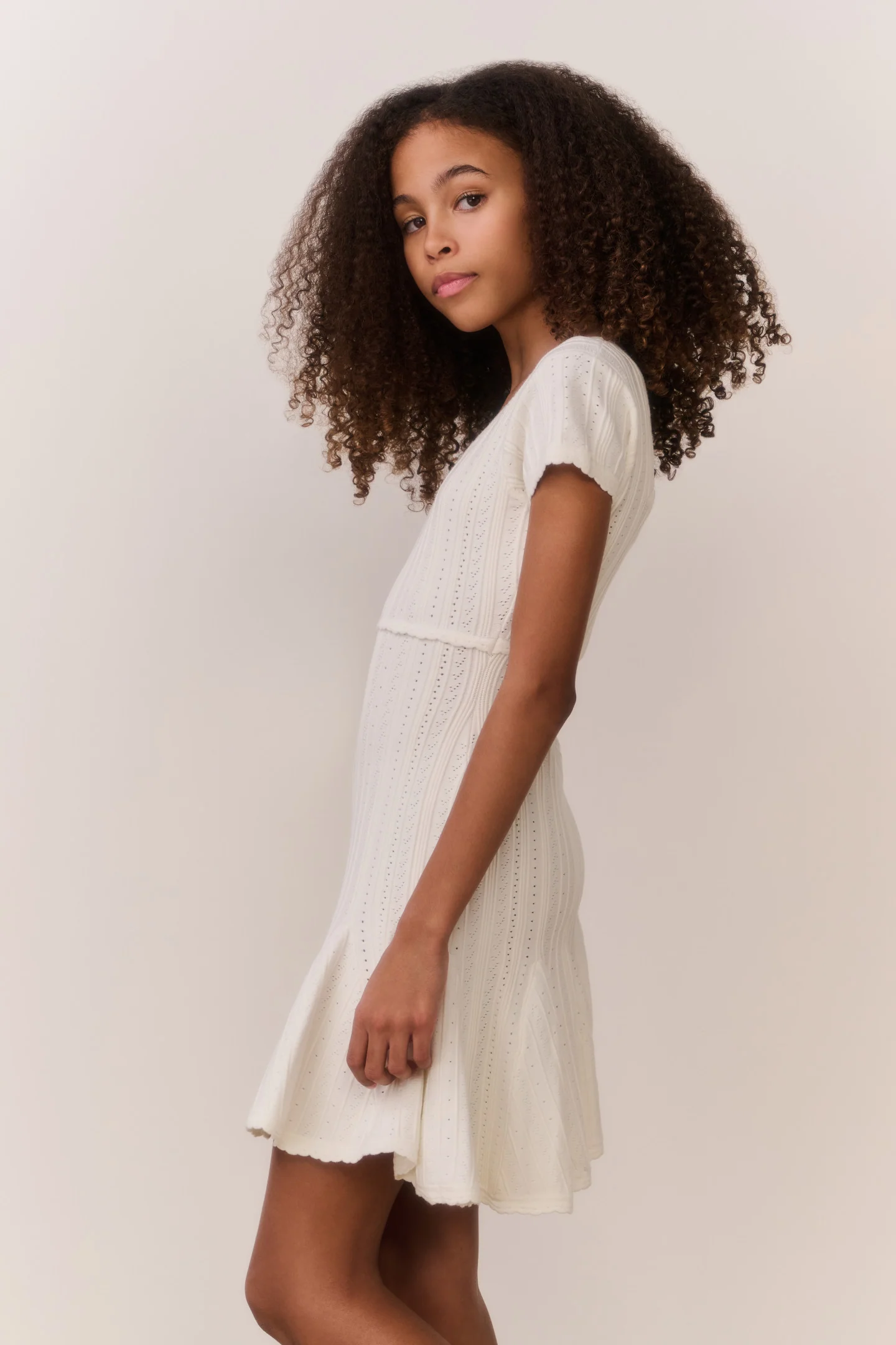 Tween Daffron Stretch Pointelle Dress - Image 7