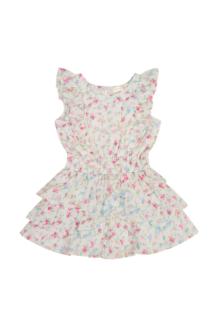 Girls Decker Cotton Floral Dress - Image 4