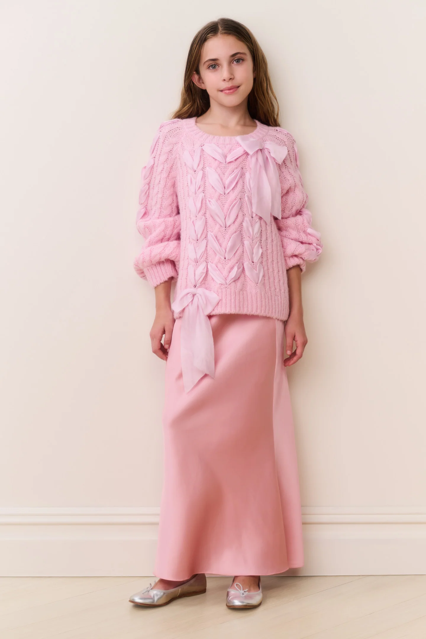 Tween Doria Alpaca-Blend Ribbon Pullover - Image 2