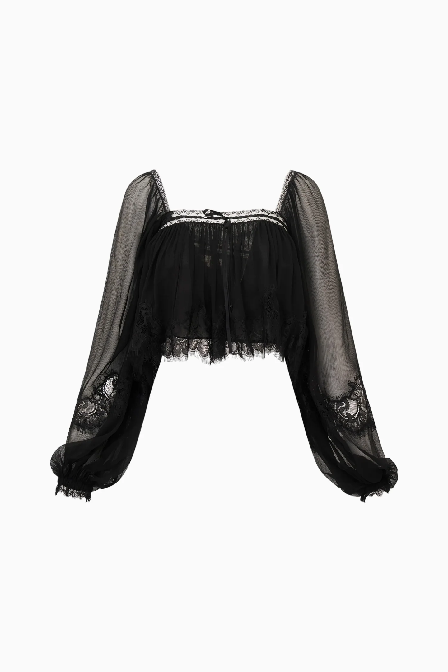 Ebbie Silk Lace Blouse - Image 5