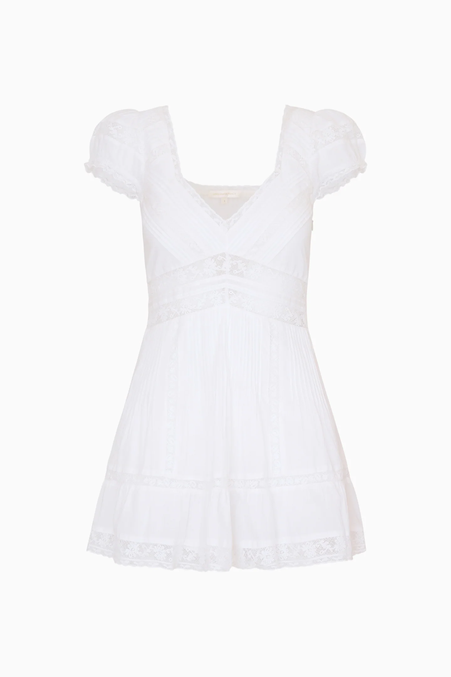 Edena Cotton Victorian Mini Dress - Image 6