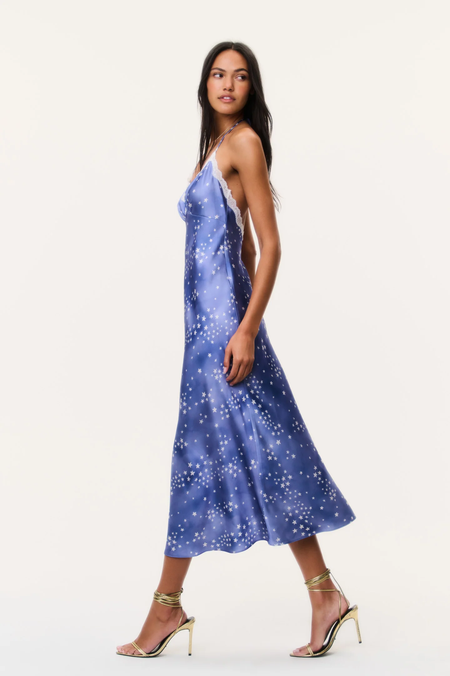 Evania Star Print Midi Slip Dress - Image 3
