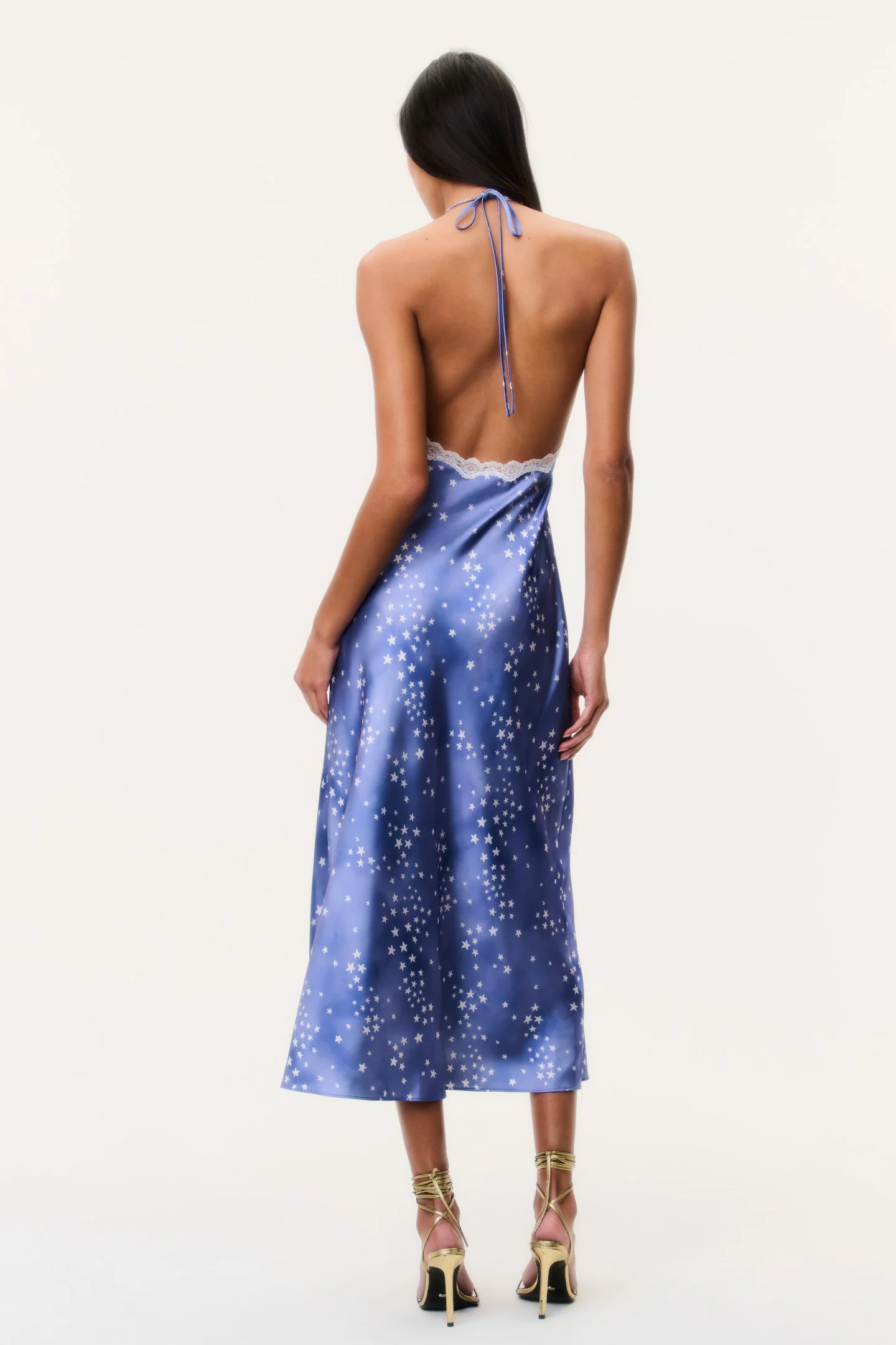 Evania Star Print Midi Slip Dress - Image 5