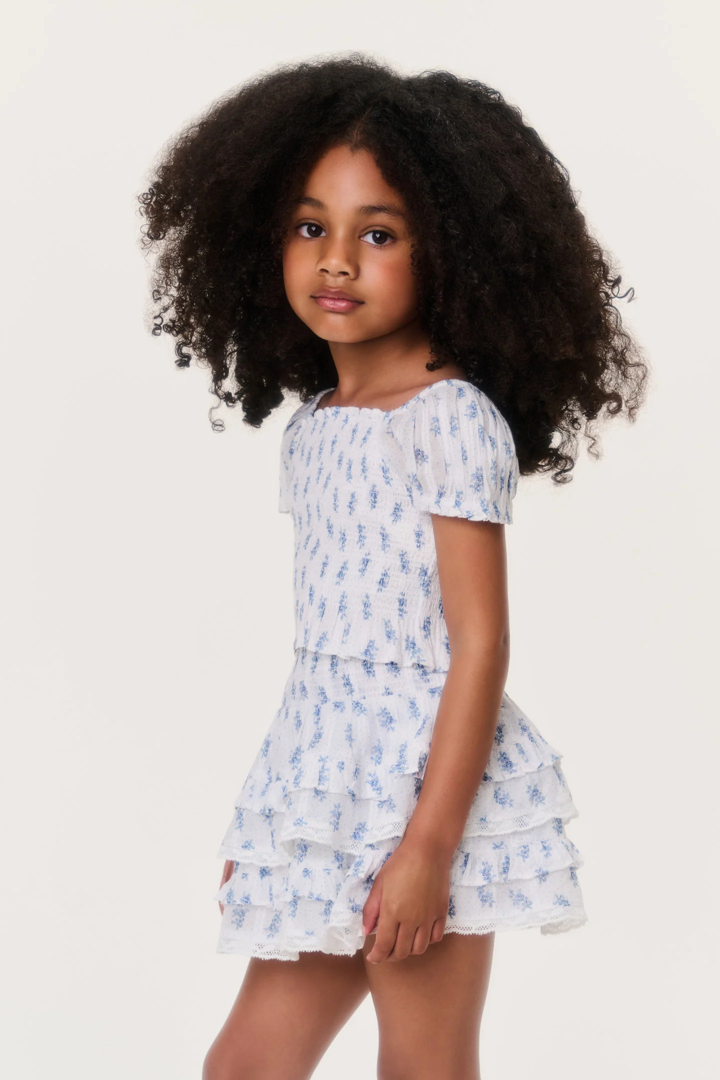 Little Girls Indigo Cloud Fabielle Top - Image 2