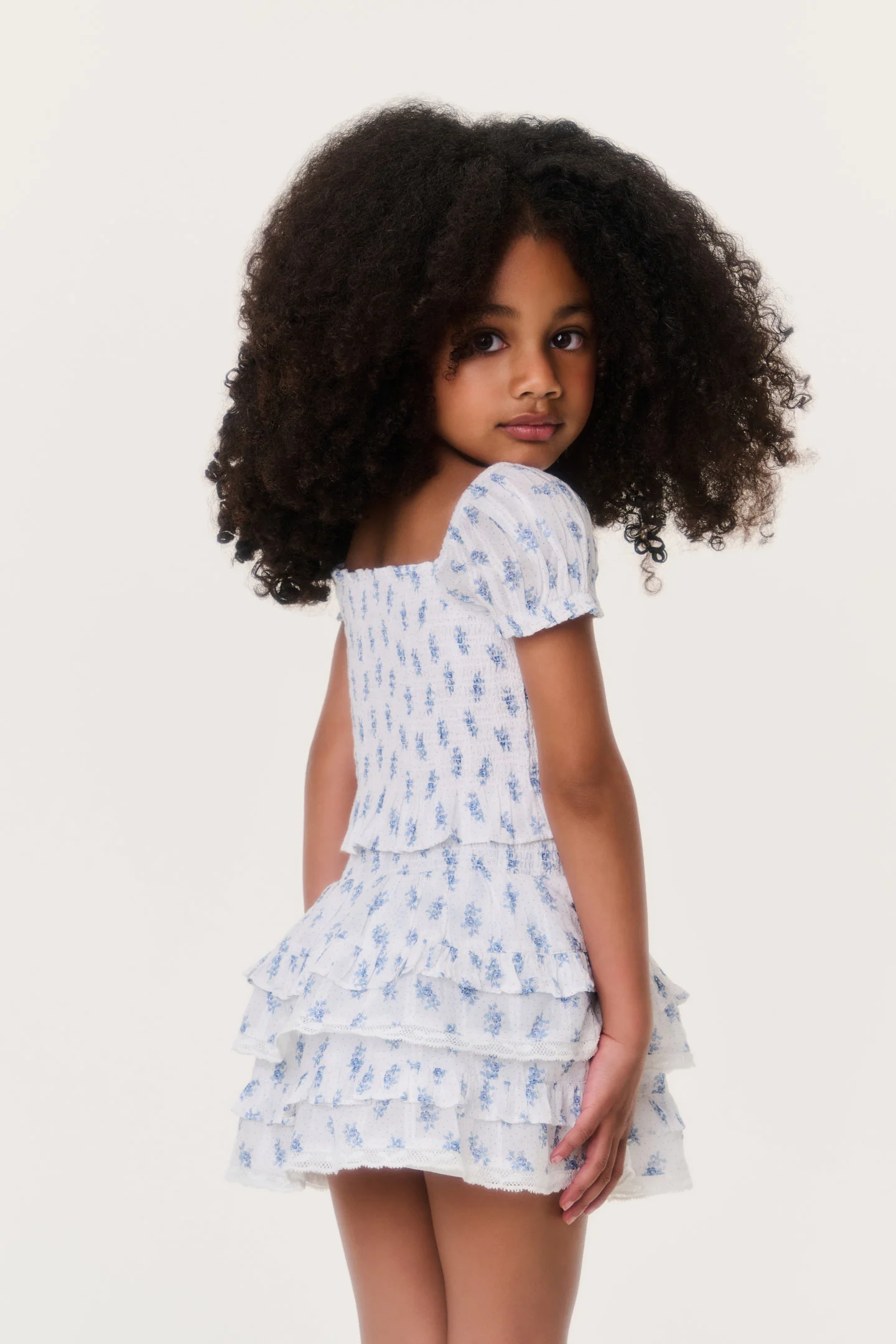Little Girls Indigo Cloud Fabielle Top - Image 3