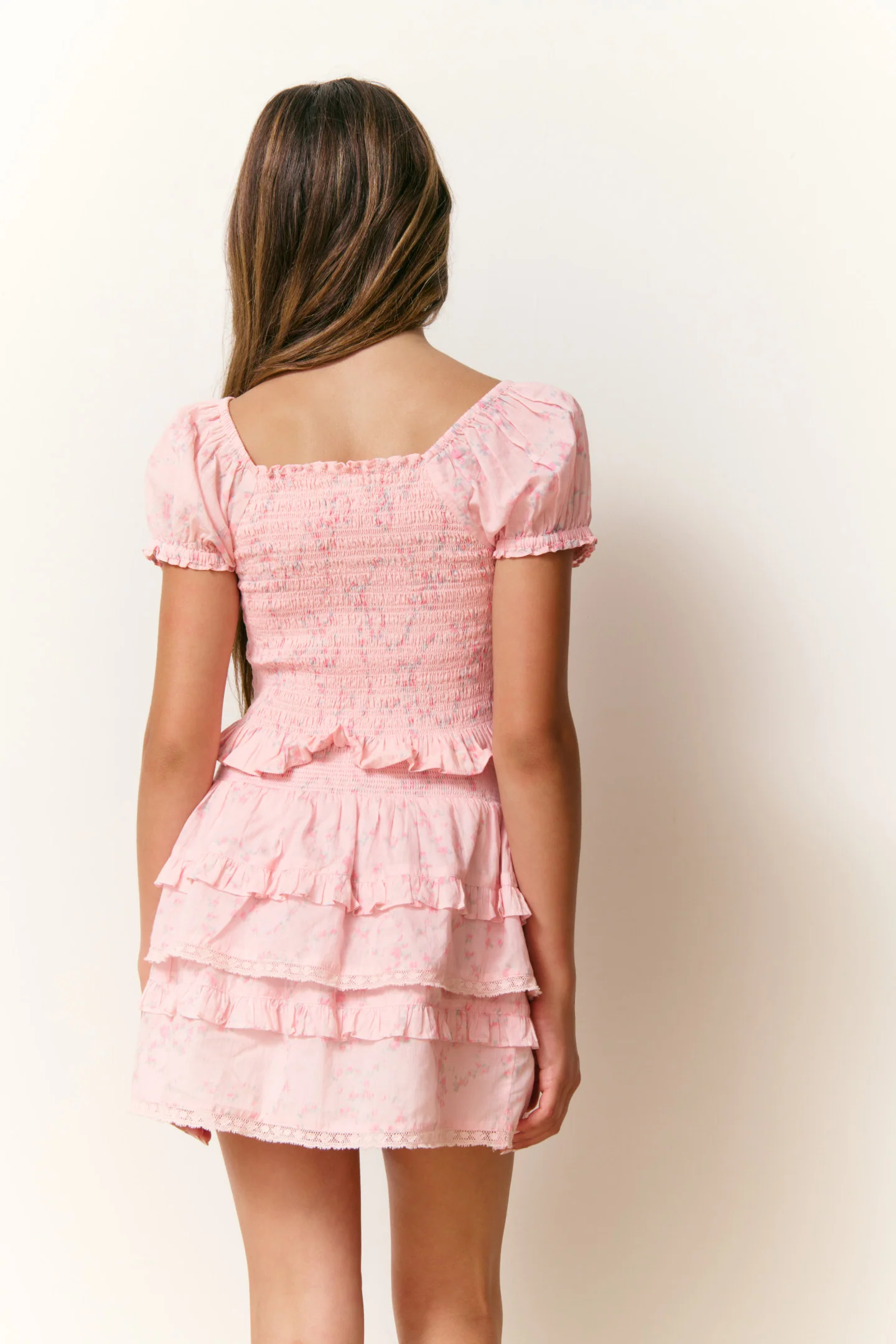 Girls Fabielle Luna Rosa Fleur Top - Image 4