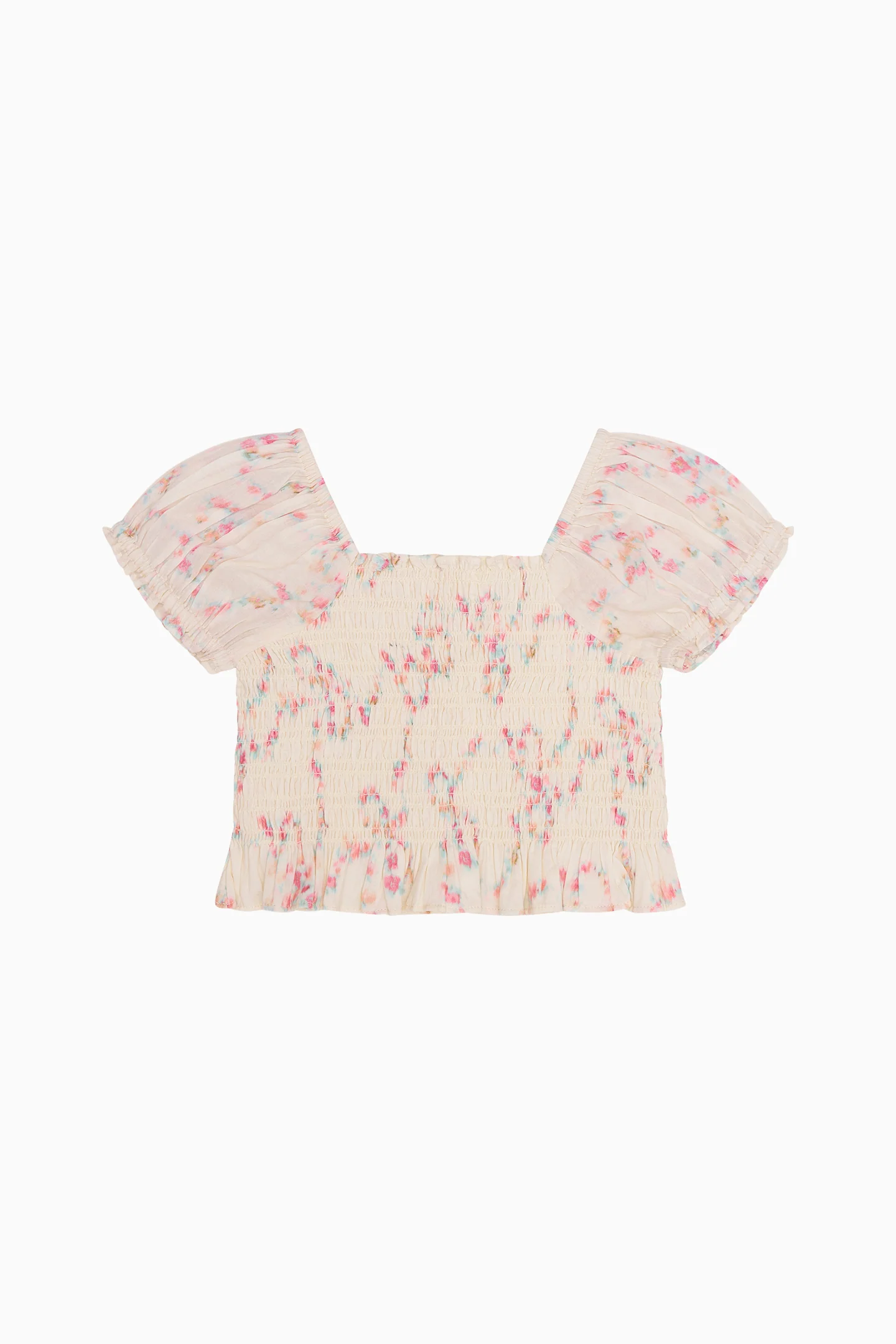 Girls Fabielle Luna Rosa Fleur Top - MAGNOLIA - Image 4