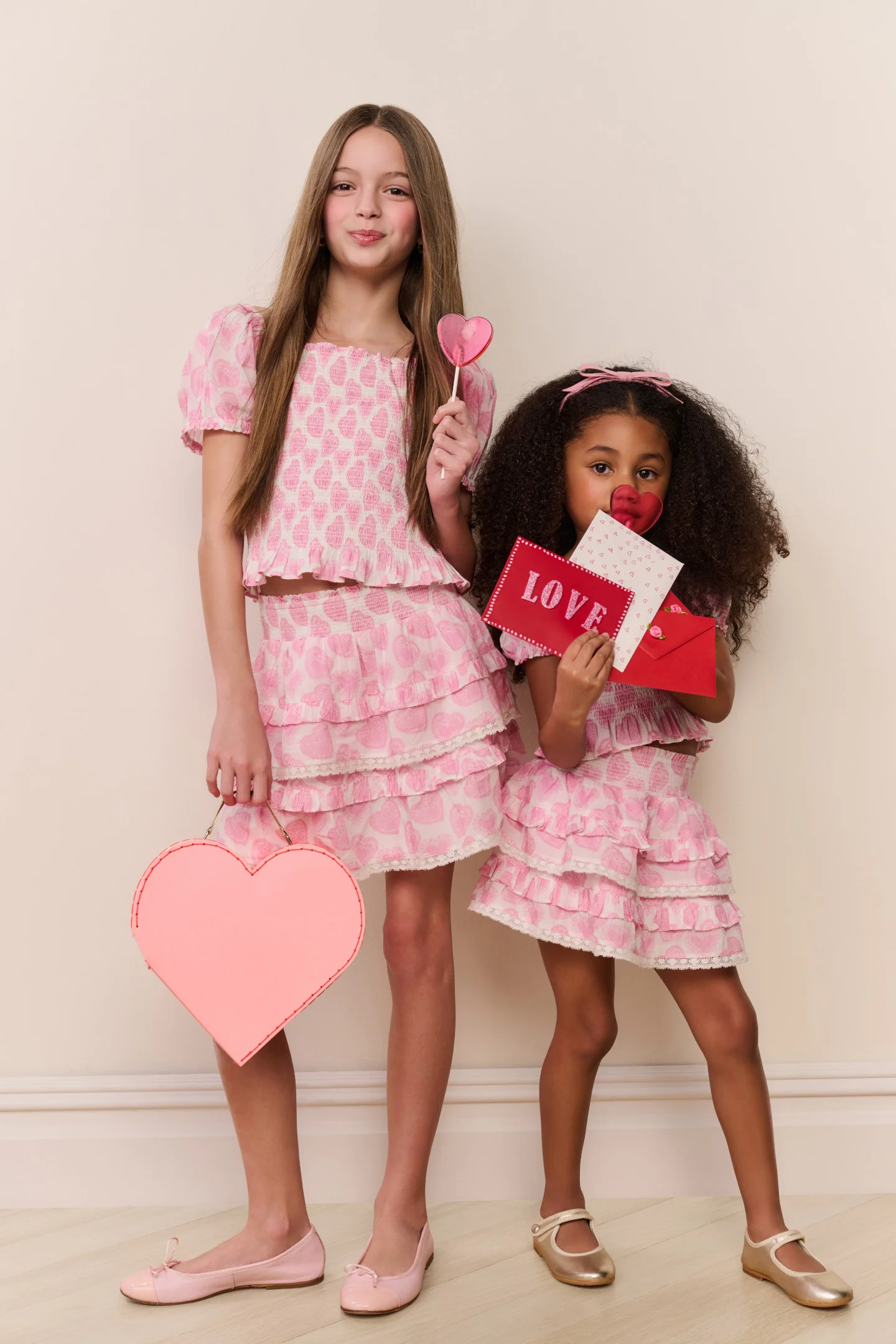 Tween Fabielle Heart Print Top - Image 2