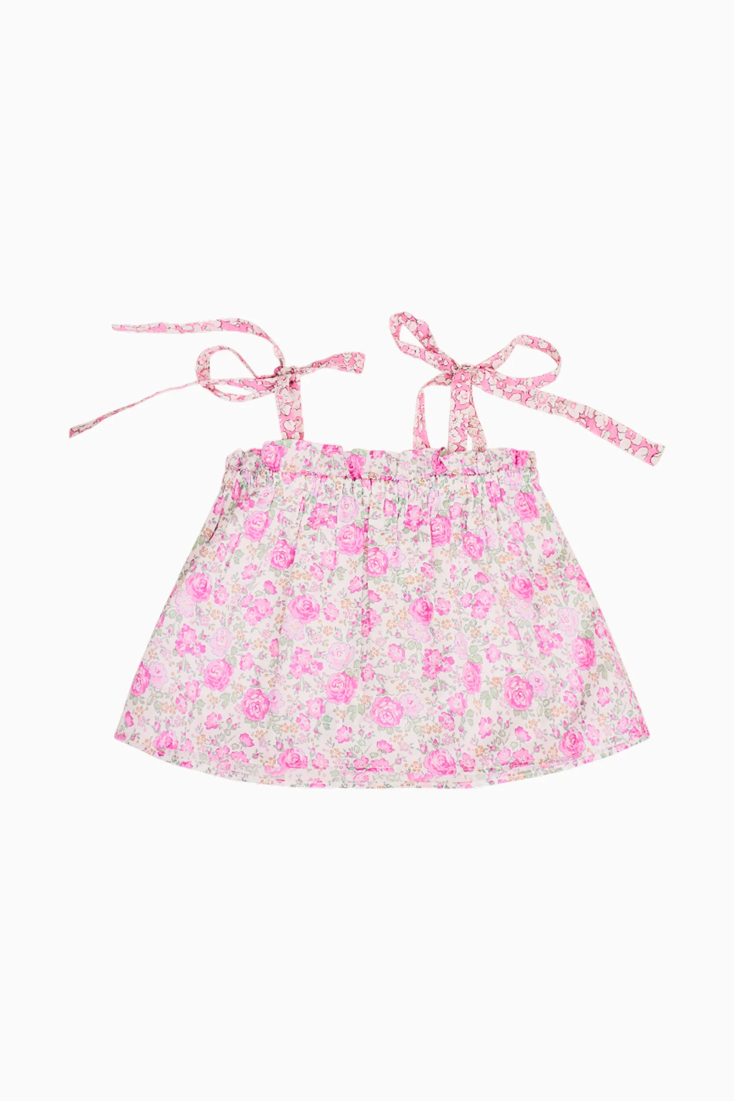 Girls Fiorella Liberty Fabric Top - Image 6
