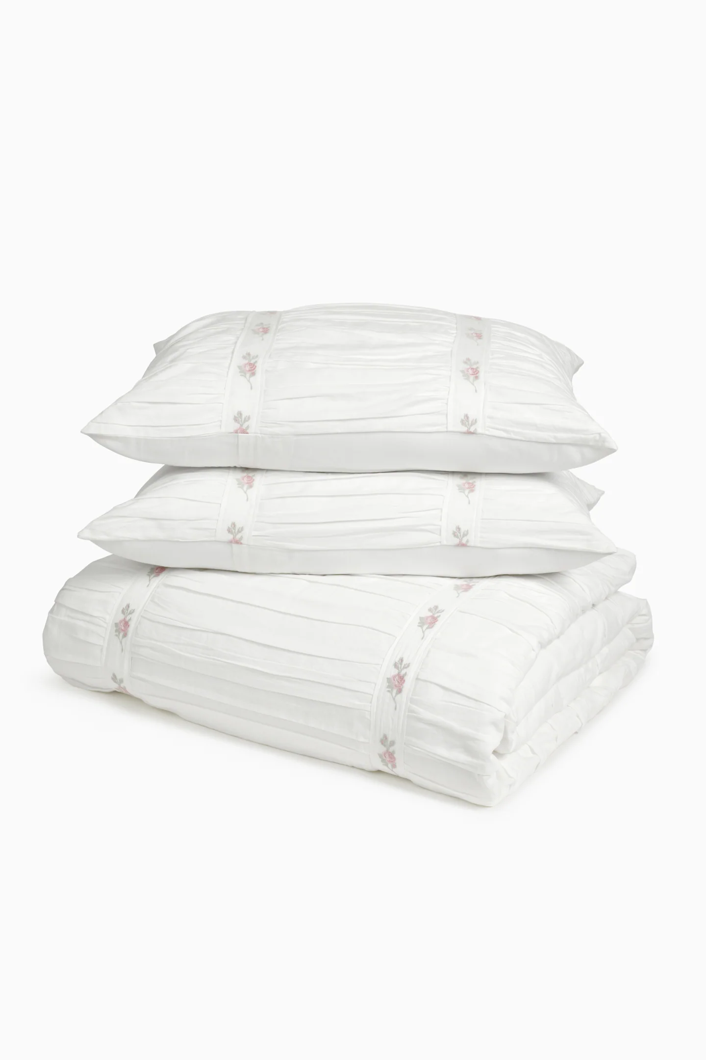 Forever In Love Embroidered Duvet Cover + Sham Set - Image 2