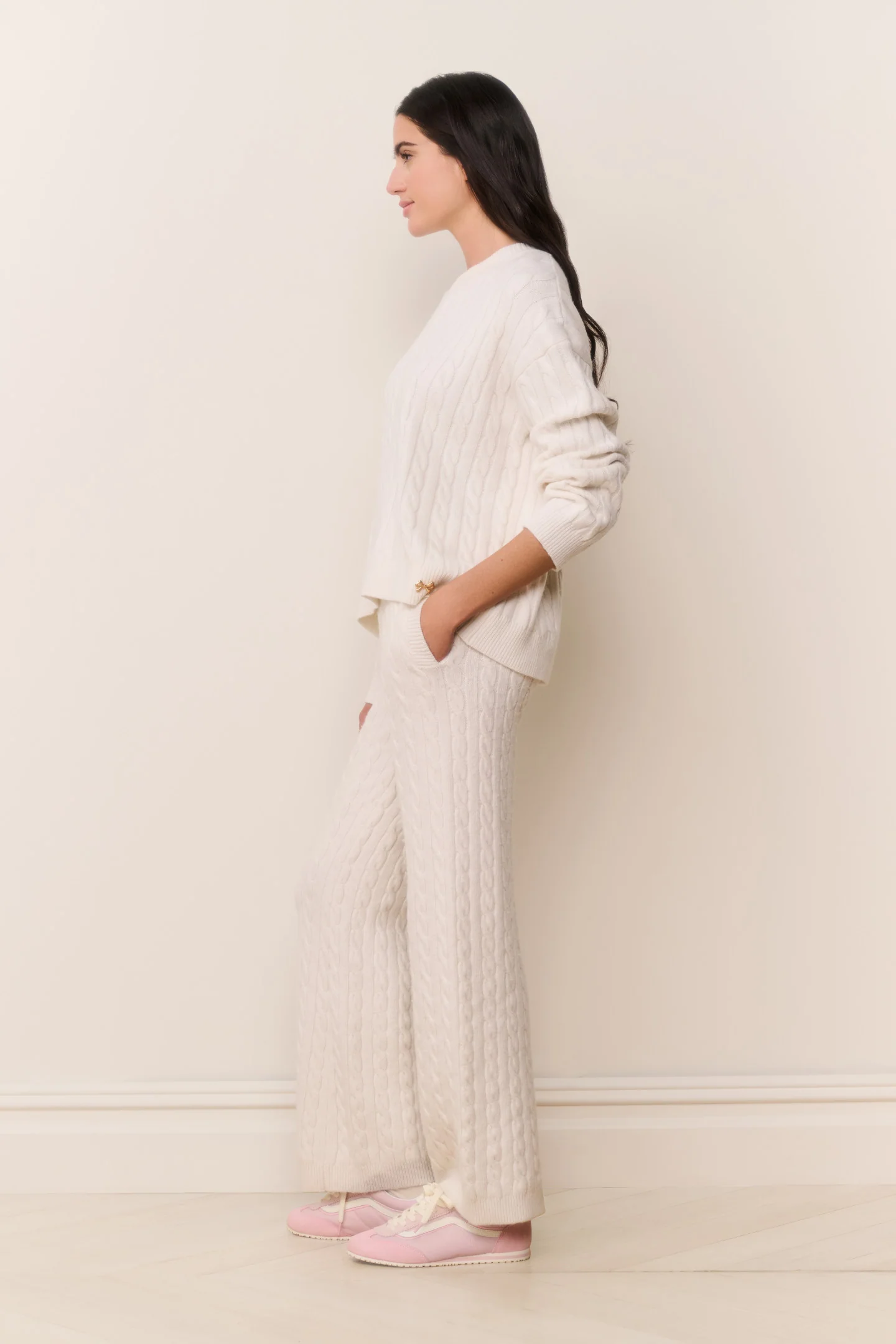 Fraya Cable Knit Lounge Pant - Image 2